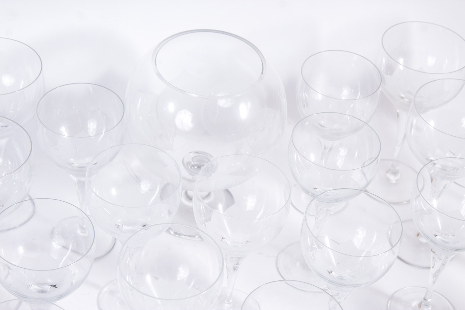 Assortment of Rosenthal "Lotus" Crystal Glassware