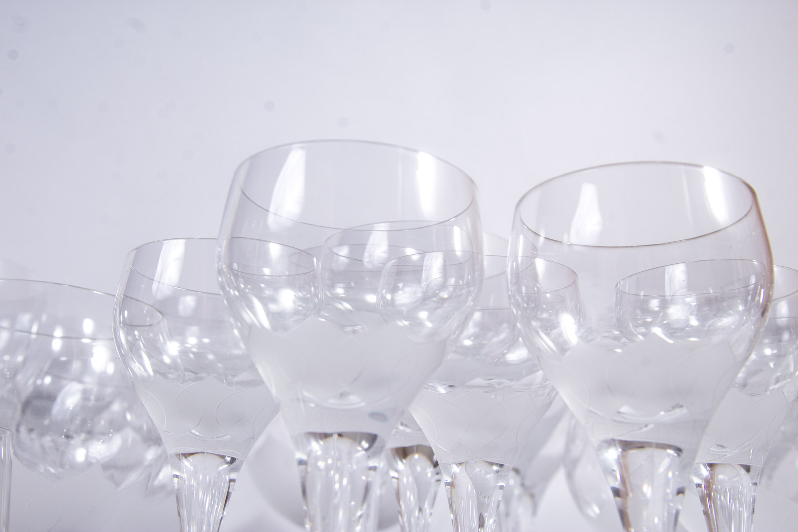 Assortment of Rosenthal "Lotus" Crystal Glassware