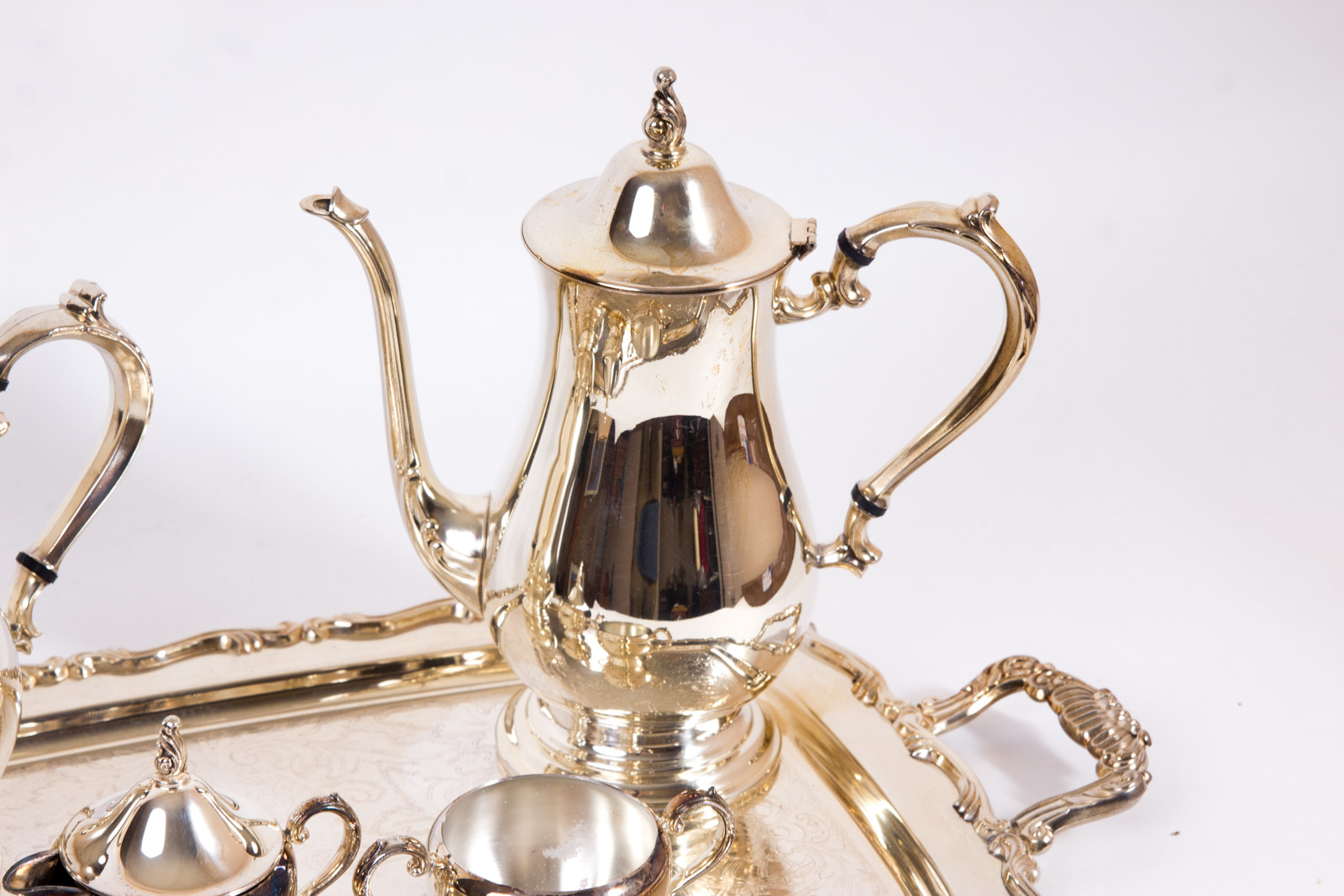 Vintage Oneida Silver Plated Tea Service Set