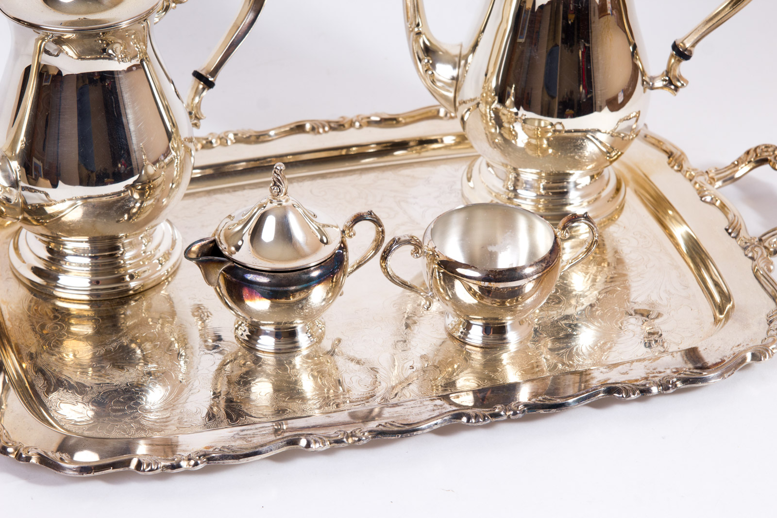 Vintage Oneida Silver Plated Tea Service Set