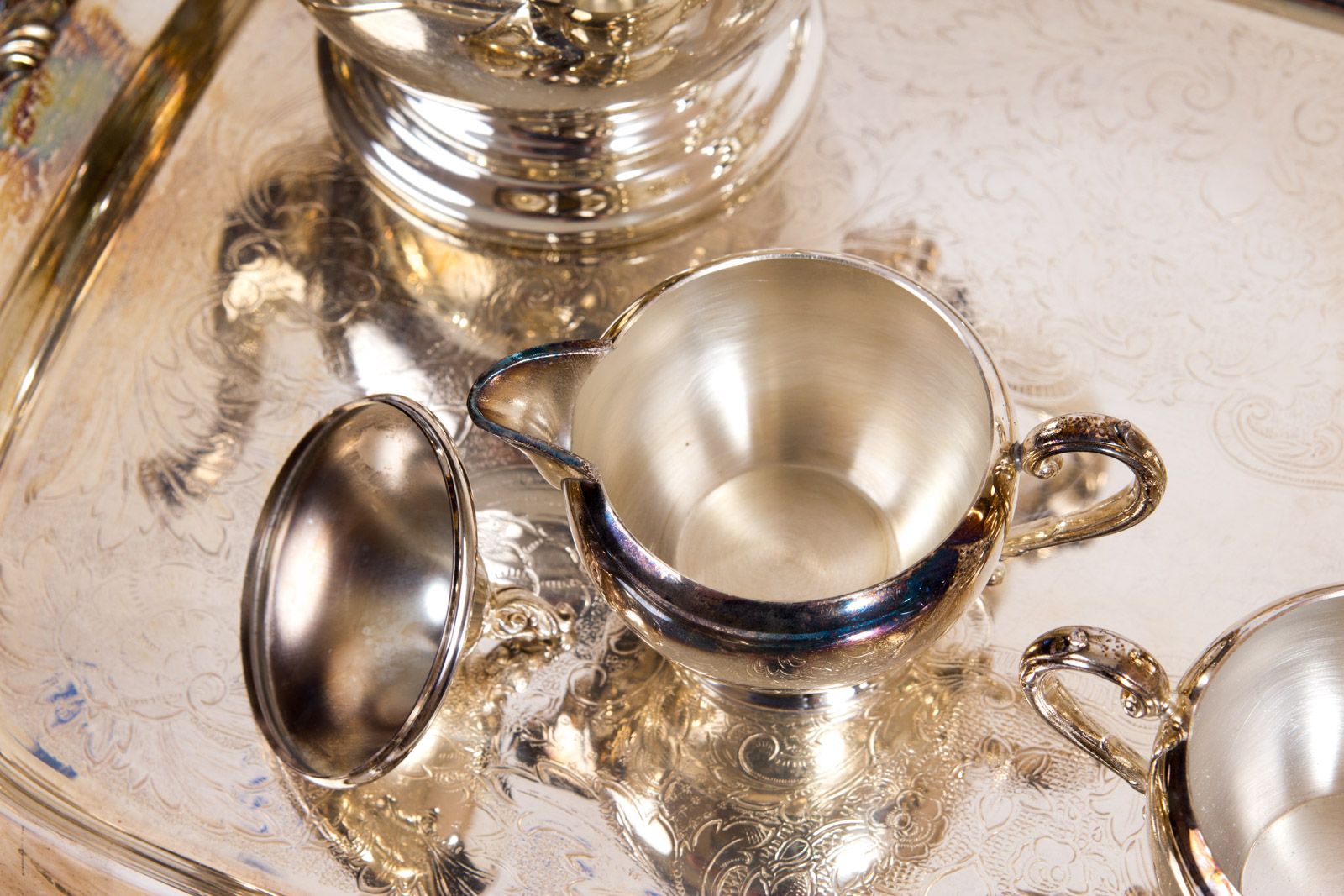 Vintage Oneida Silver Plated Tea Service Set