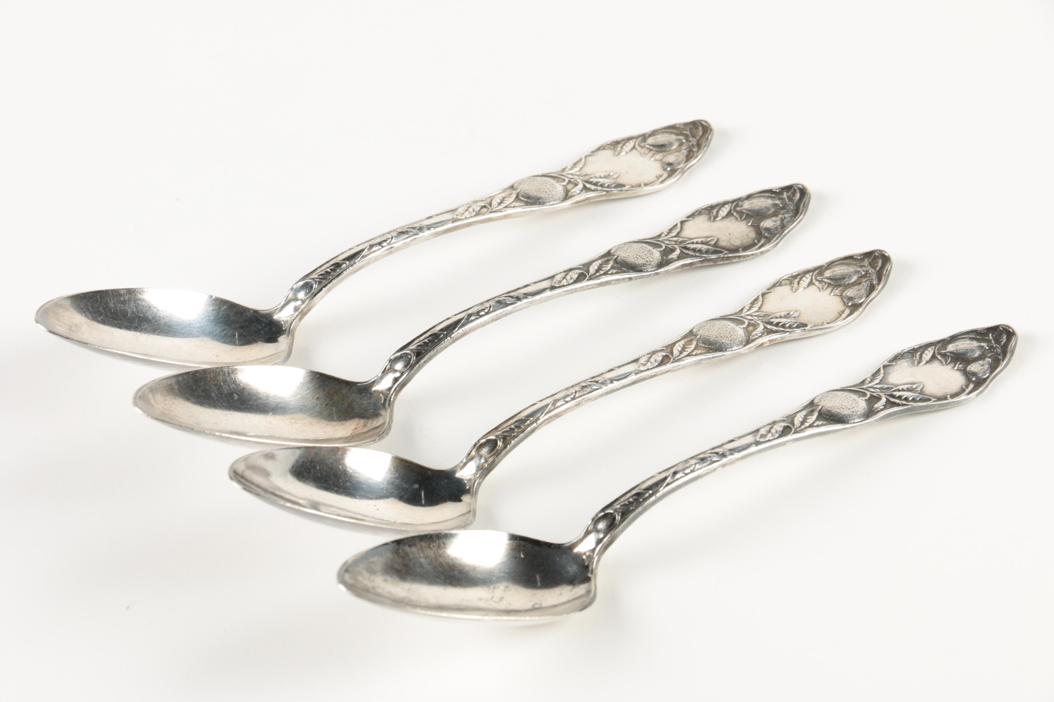 Oneida Community "Orange" Silver-Plated Teaspoons