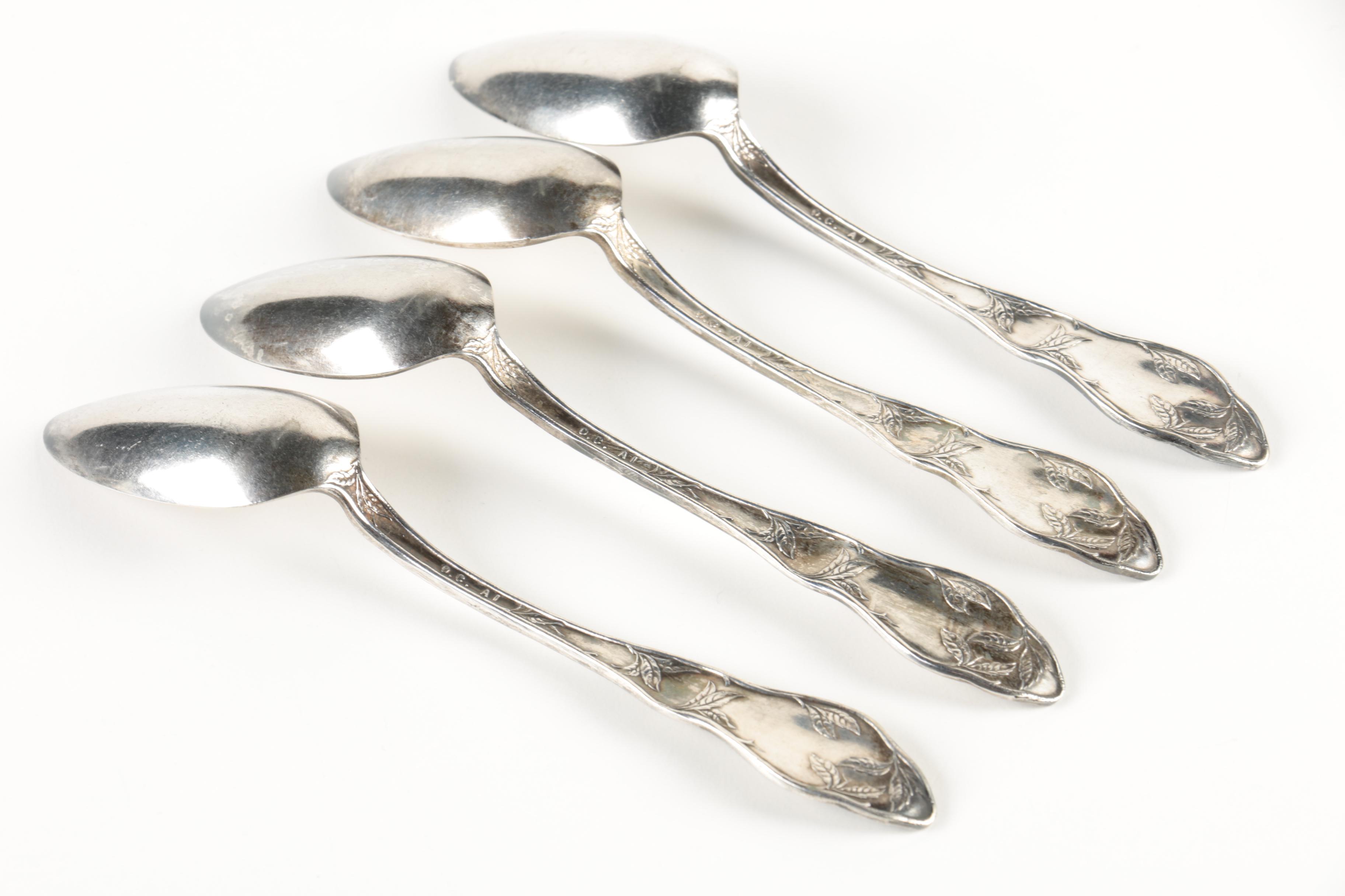 Oneida Community "Orange" Silver-Plated Teaspoons