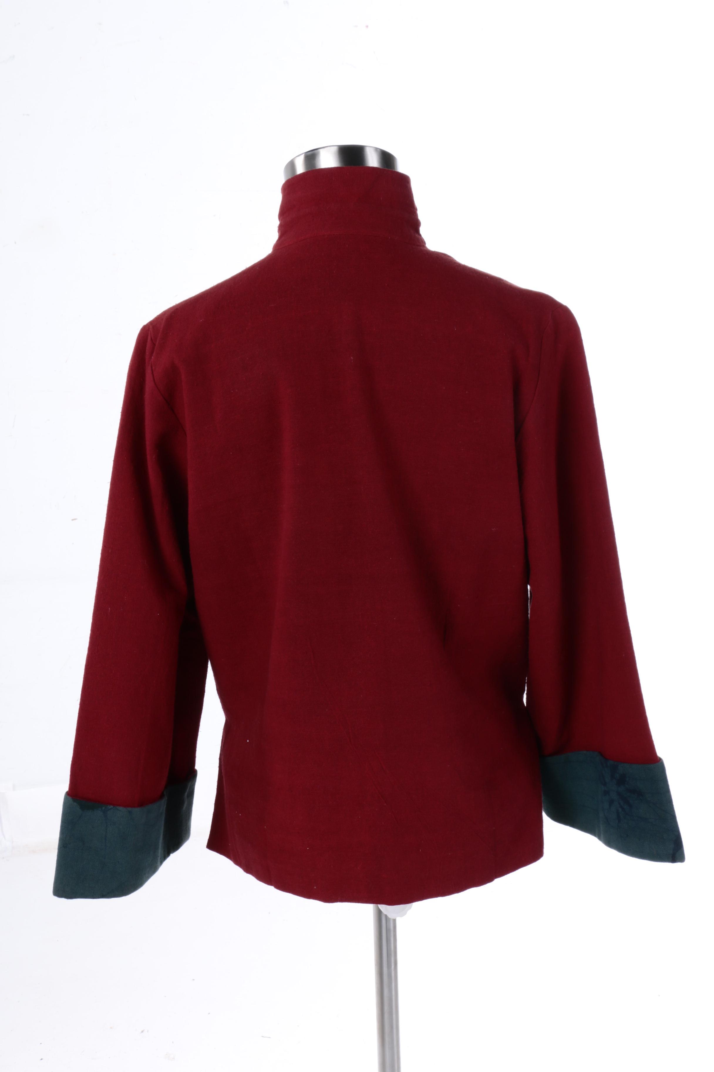 Chinese Style Jacket with Mandarin Collar