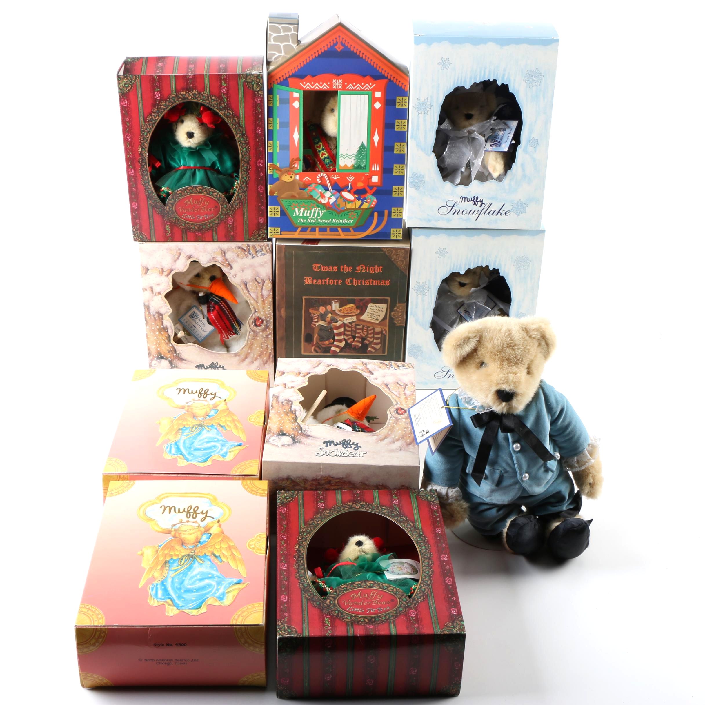 North American Bear Co. "Muffy VanderBear" Christmas Teddies