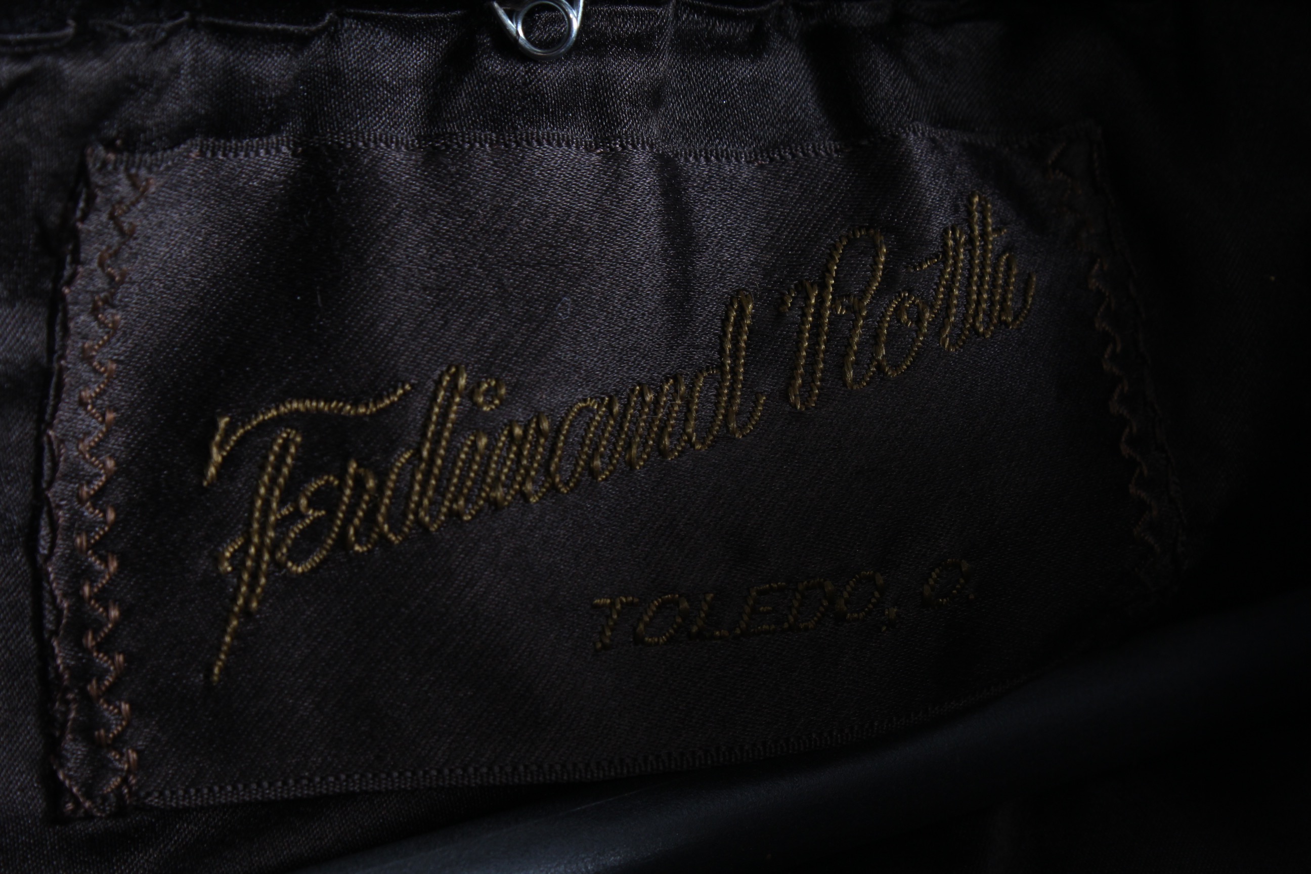 Vintage Curly Lamb Coat with Mink Collar by Ferdinand Roth