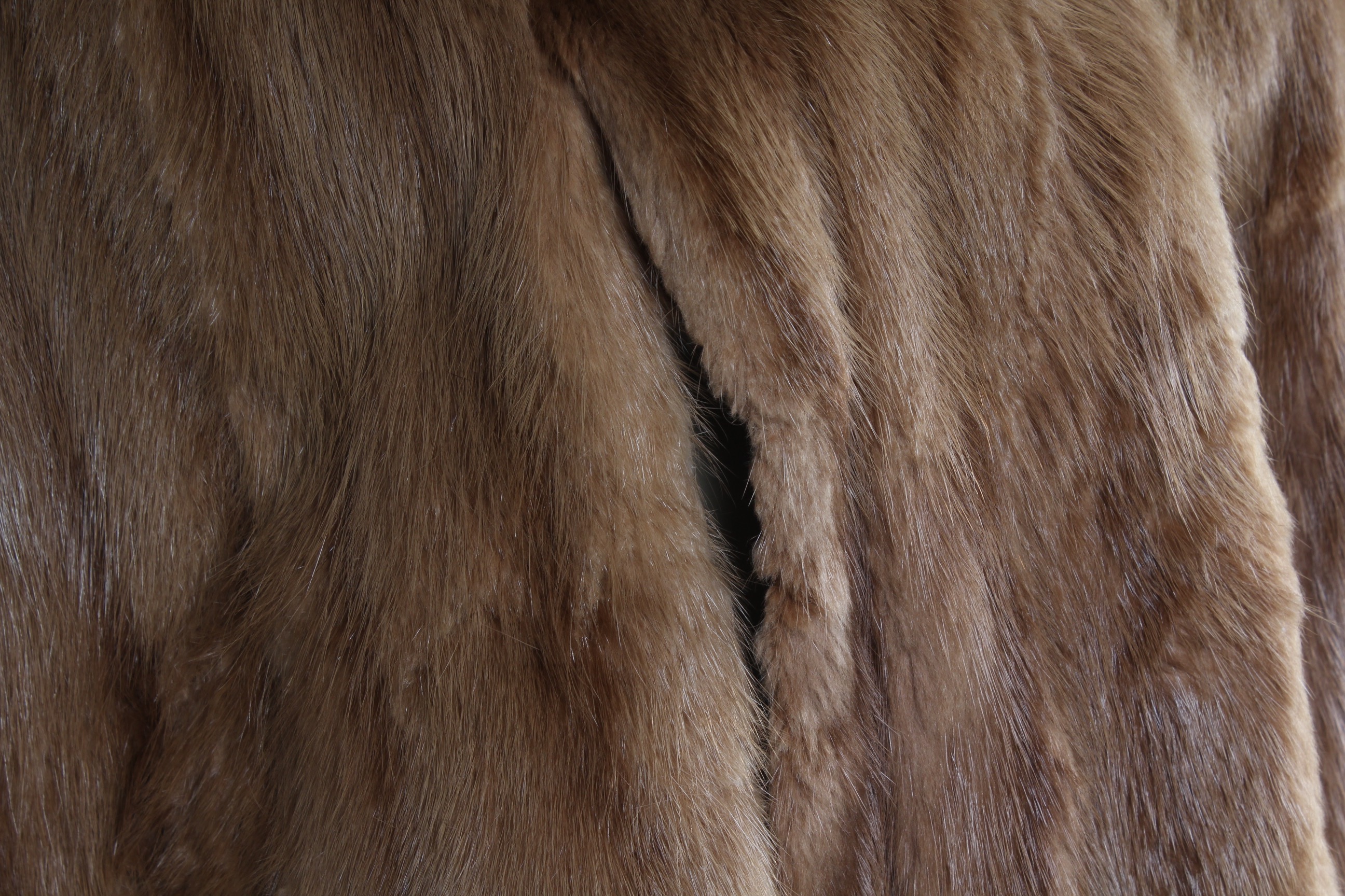 Vintage Dyed Muskrat Fur Cape From Livingston's