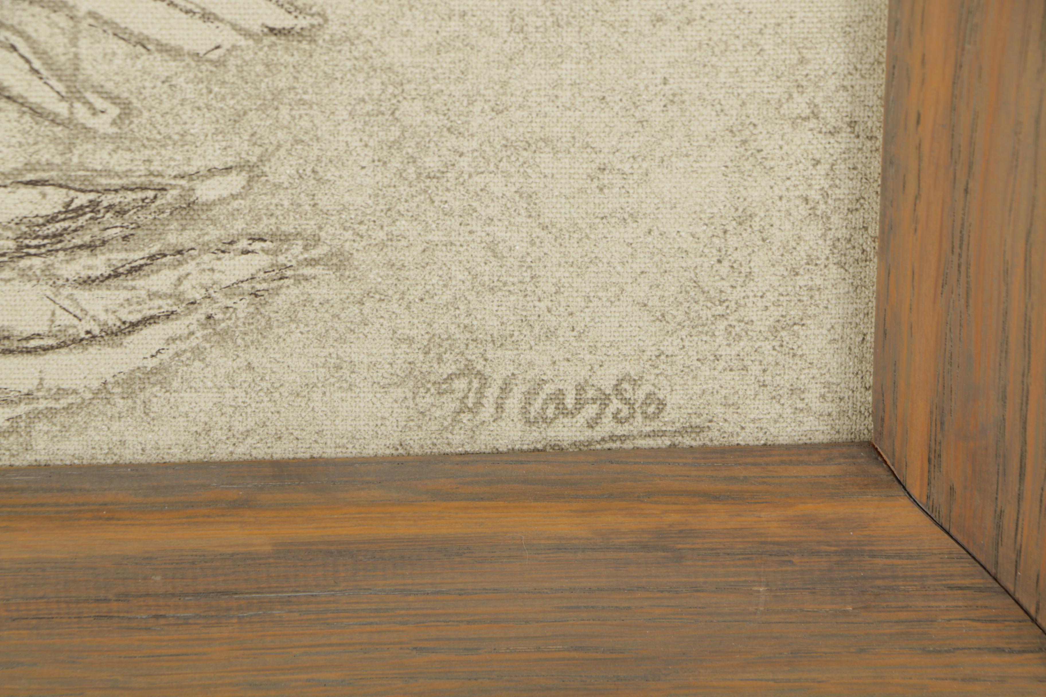 Acrylic Copy Painting on Canvas after Pablo Picasso "Mother and Child"