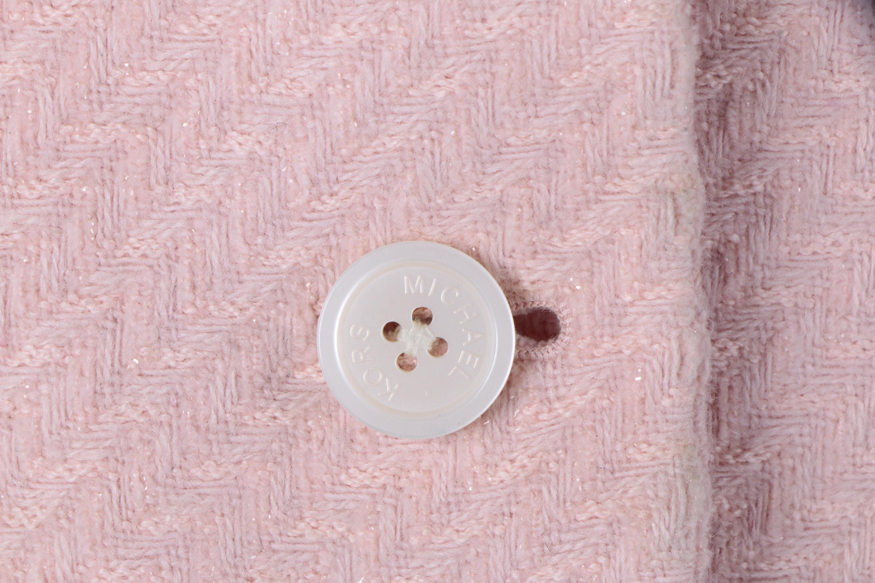 MICHAEL Michael Kors Pink Wool Blend Blazer