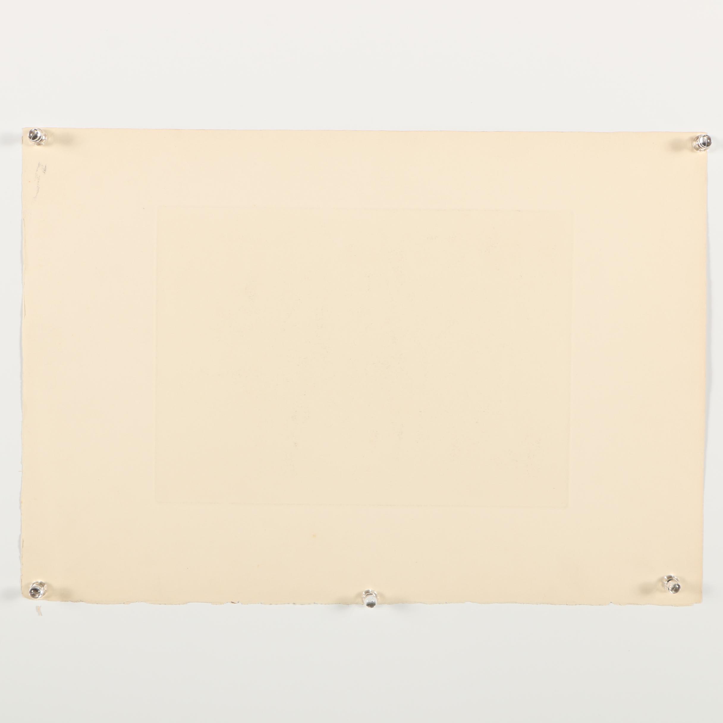 Vintage Barta Limited Edition Etching "Maroc"