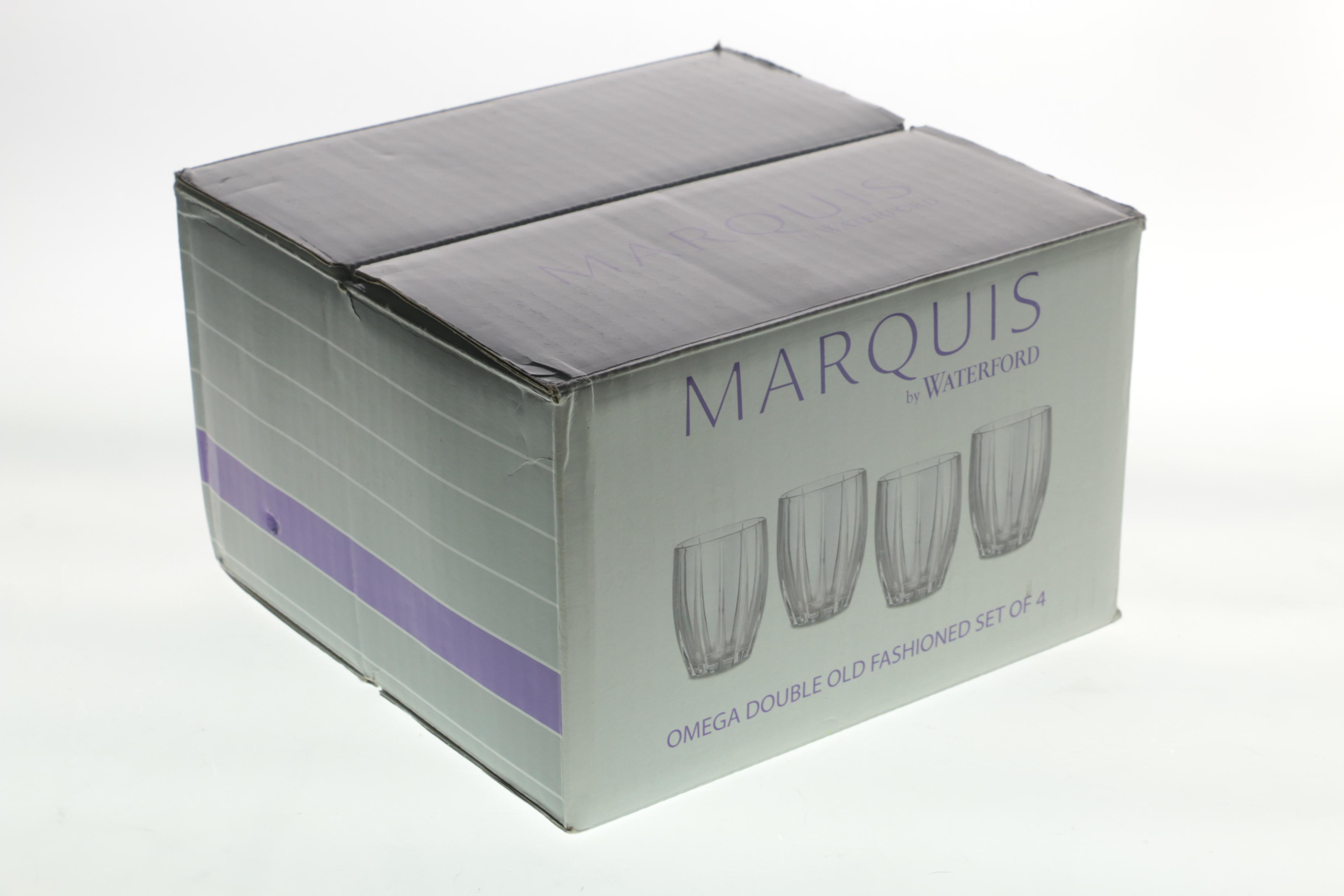 Marquis by Waterford Crystal "Omega" Double Old Fashioned Glasses