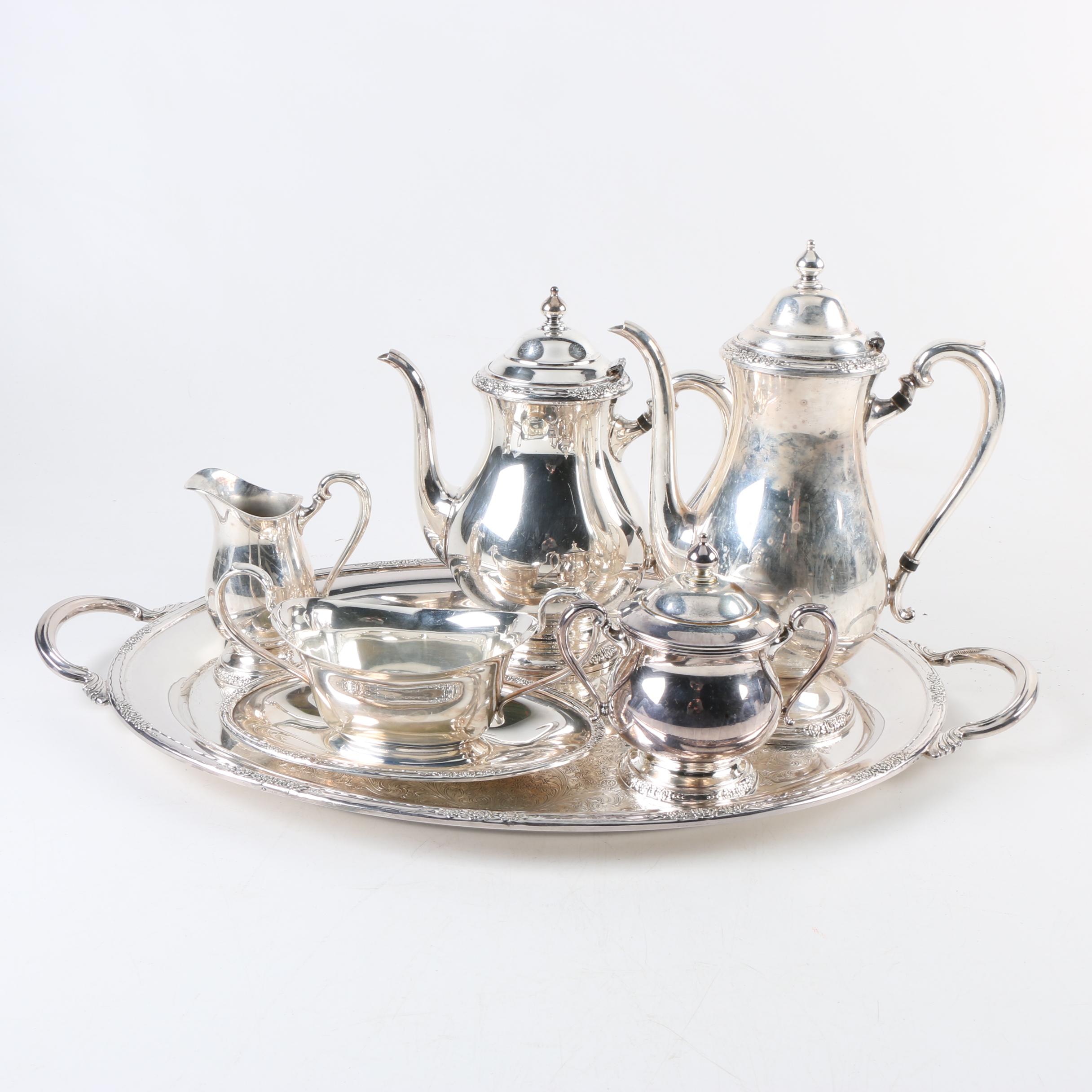 International Silver Co. "Camille" Silver Plate Coffee and Tea Set and More
