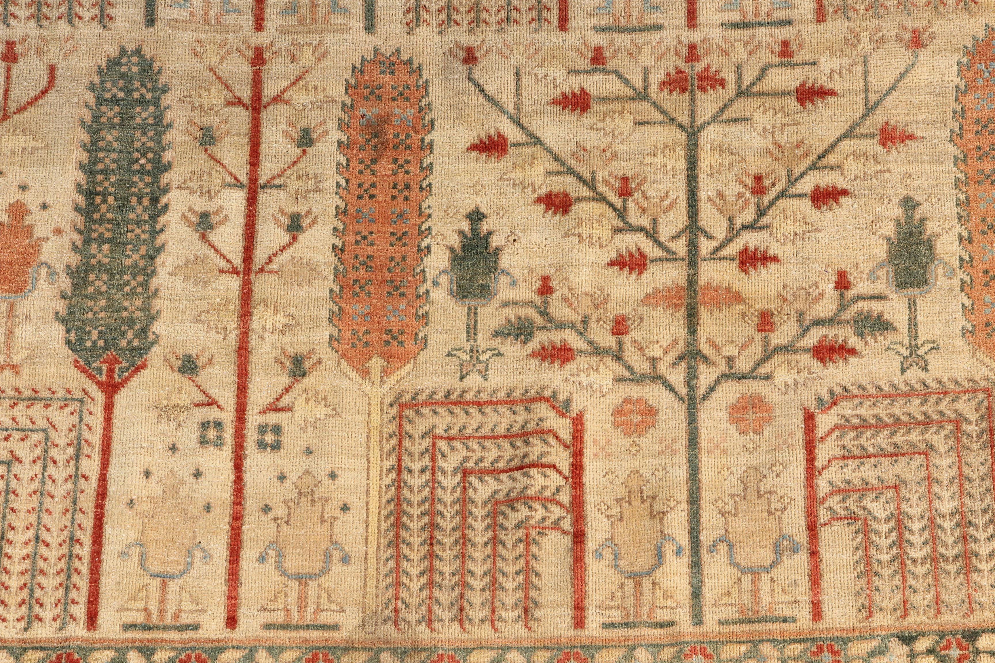 Large Hand-Knotted Indo-Bakhtiari Area Rug