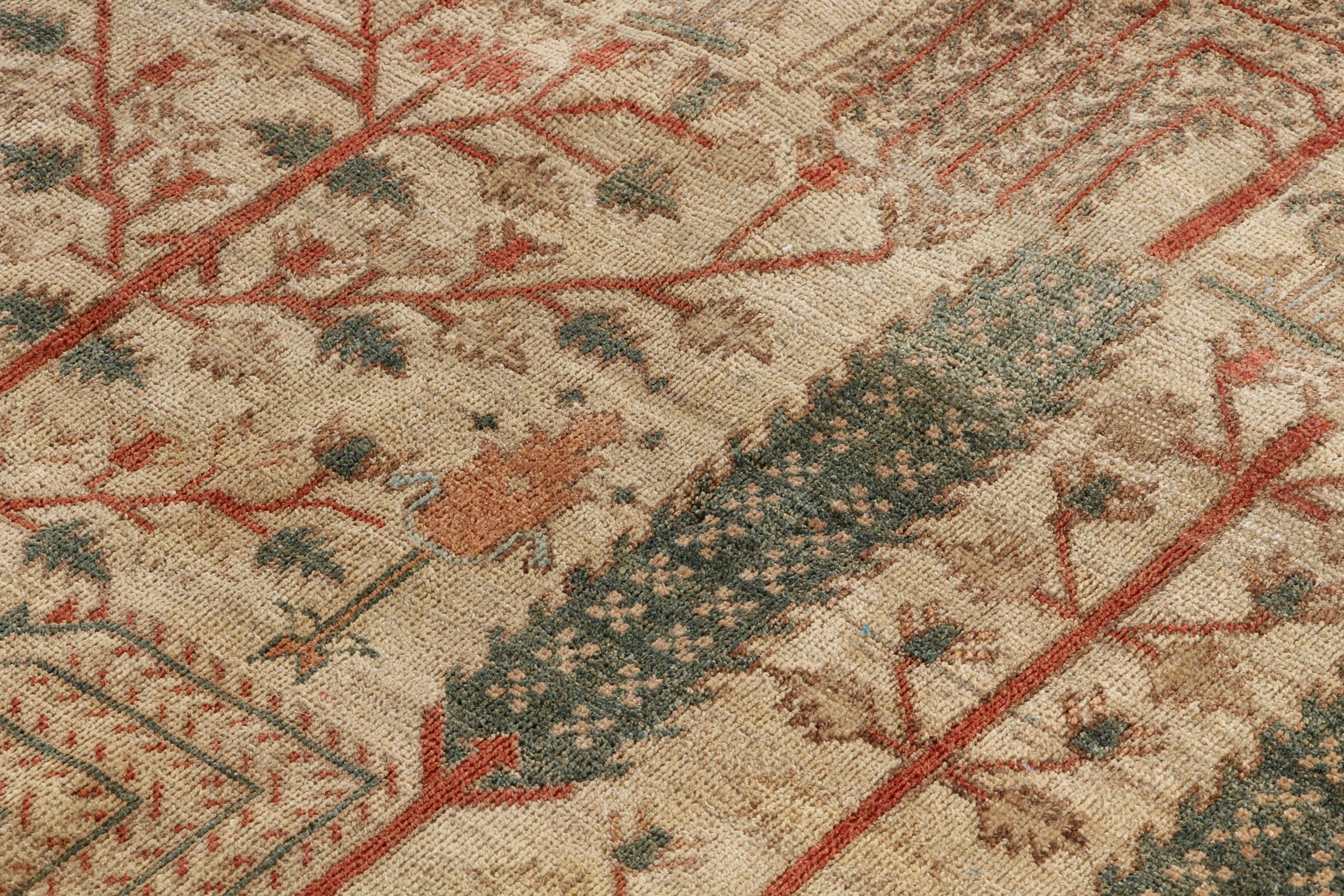 Large Hand-Knotted Indo-Bakhtiari Area Rug