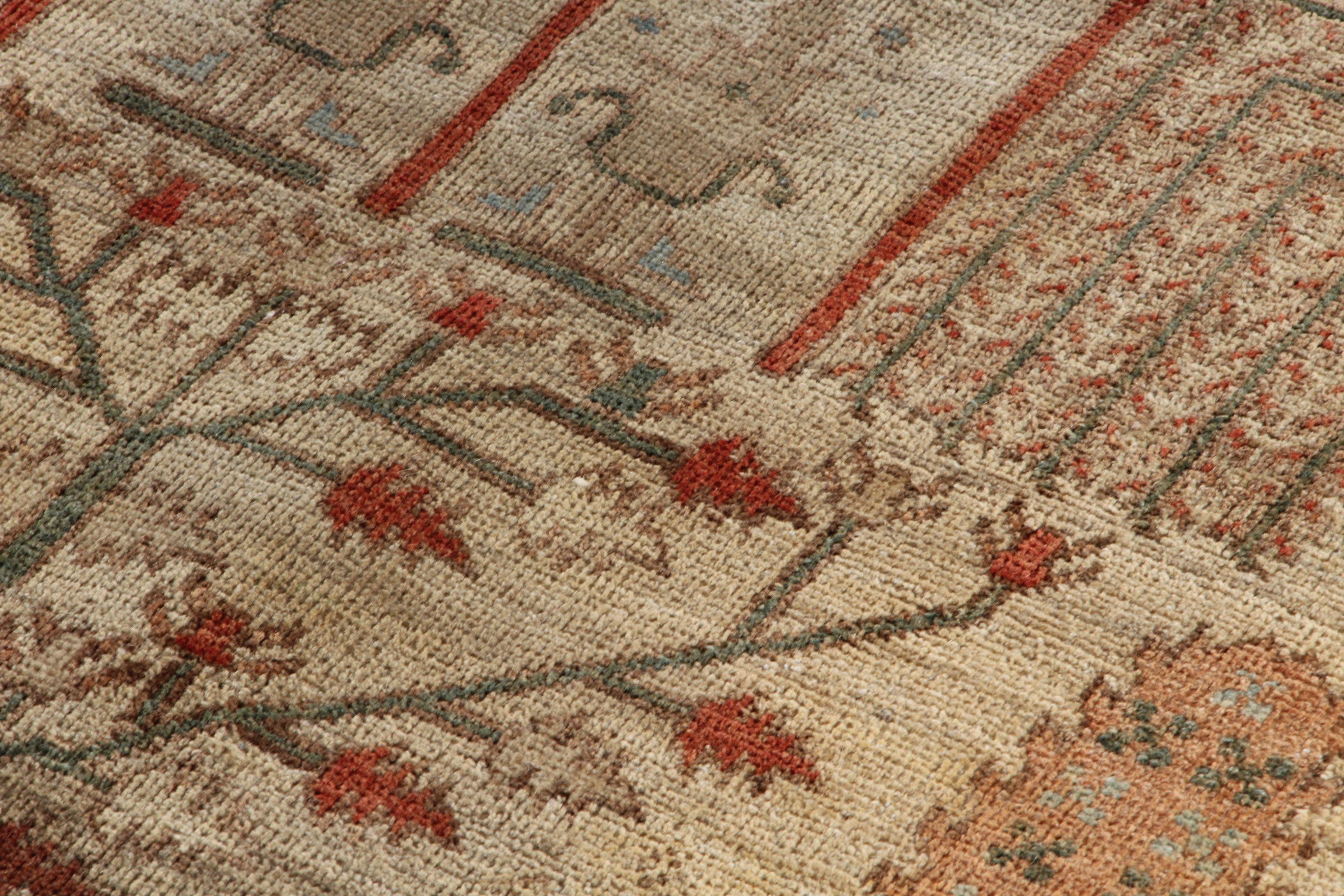 Large Hand-Knotted Indo-Bakhtiari Area Rug