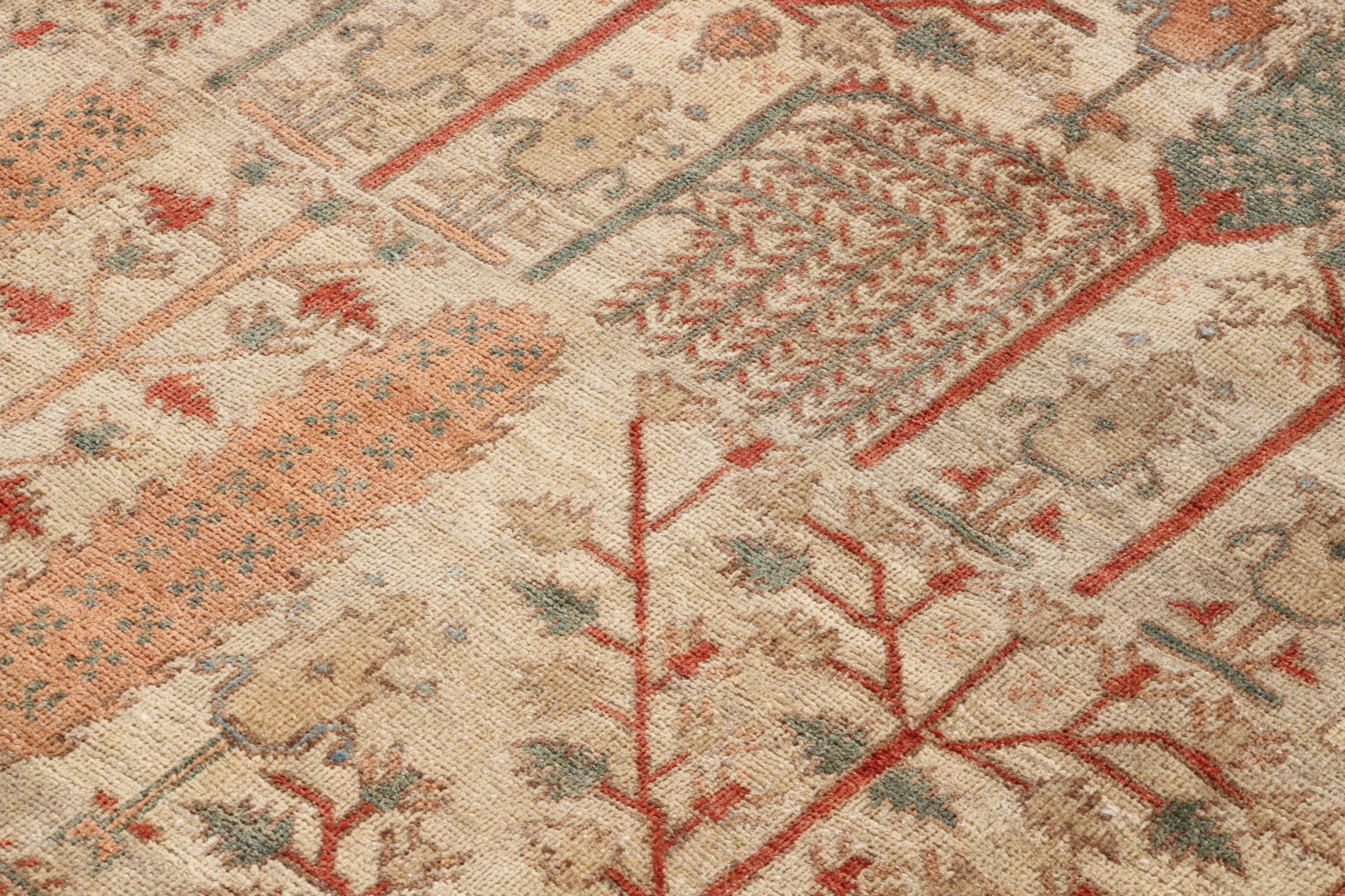 Large Hand-Knotted Indo-Bakhtiari Area Rug