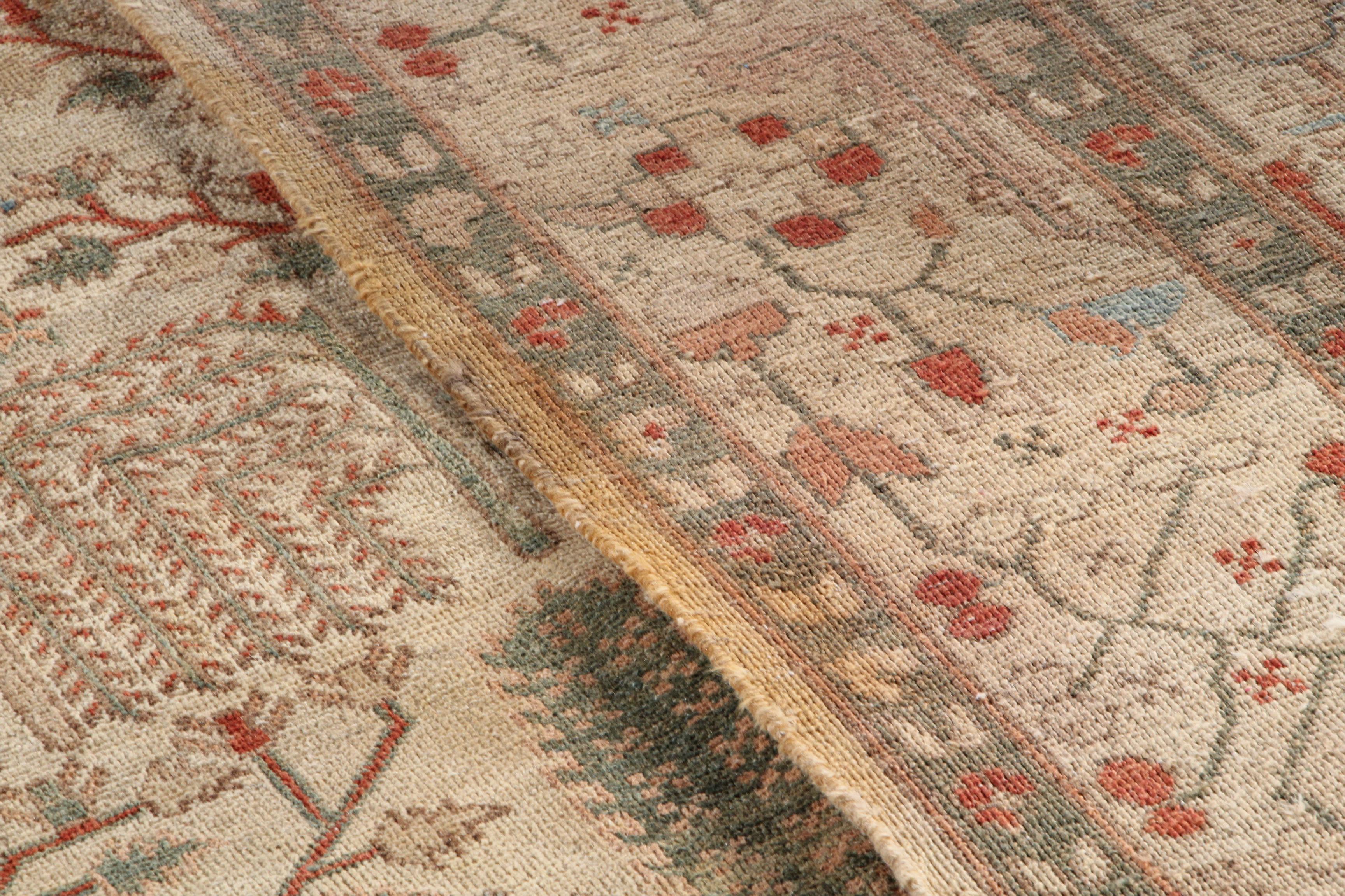 Large Hand-Knotted Indo-Bakhtiari Area Rug