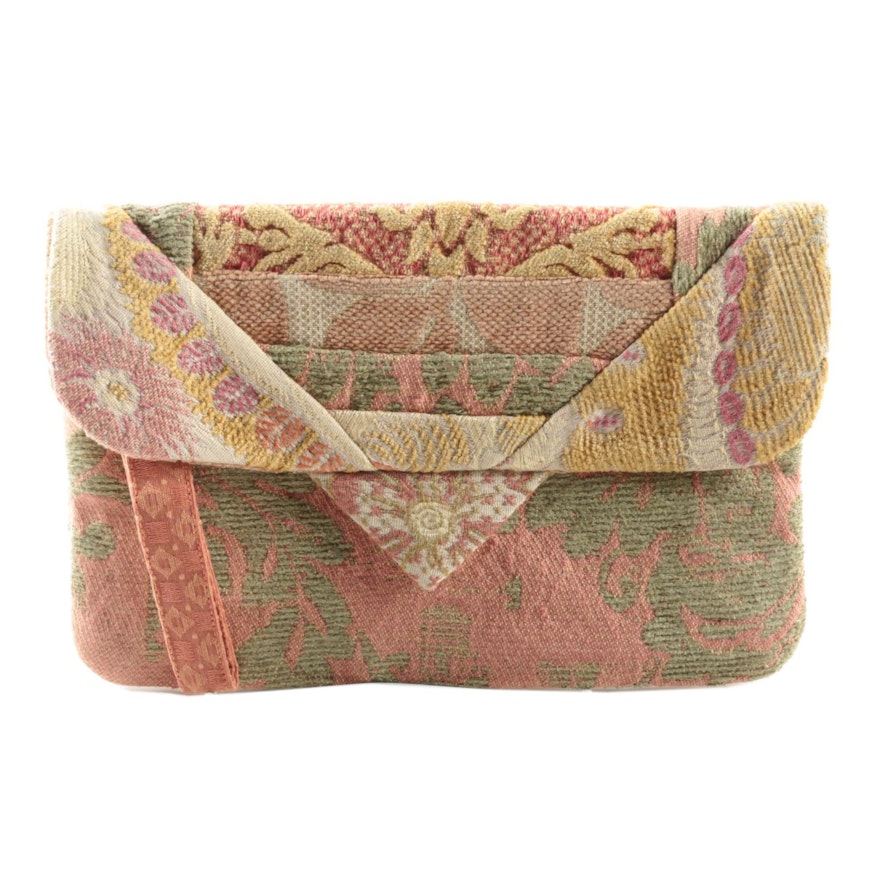 Vintage Hand Made Brocade Wristlet