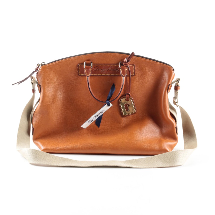 Dooney & Bourke Juliette Brown Leather Satchel