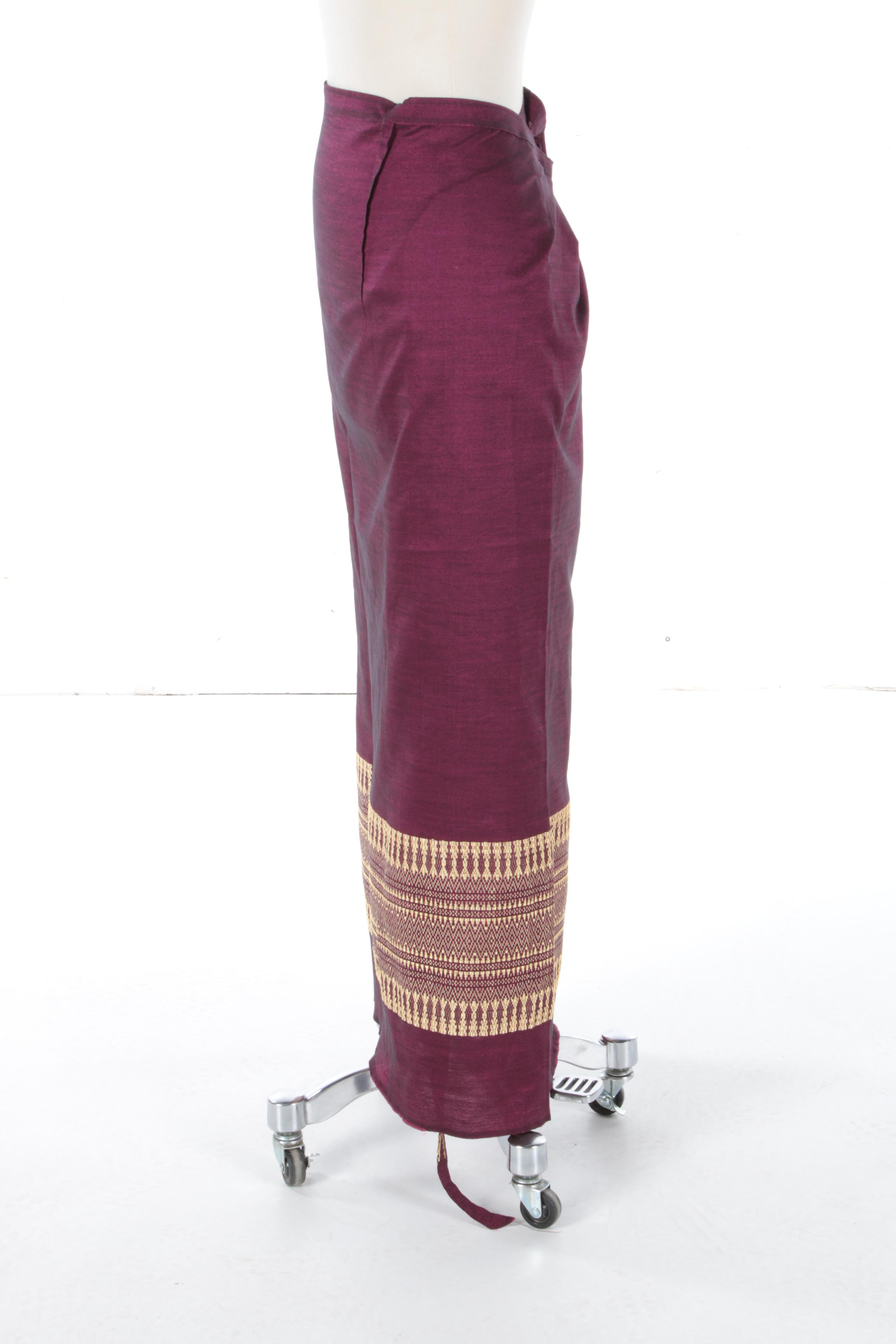 Vietnamese Silk Wrap Skirt