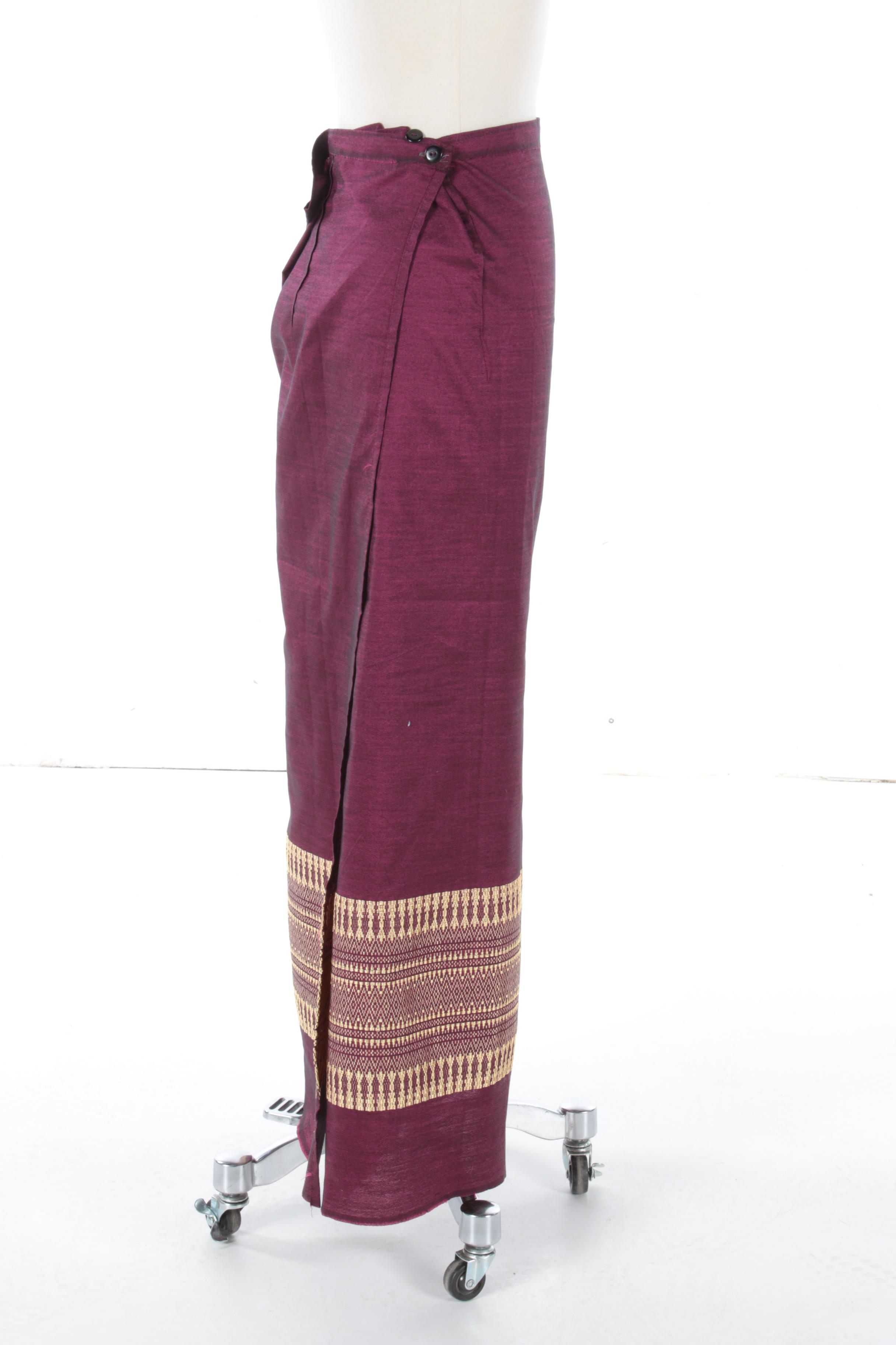 Vietnamese Silk Wrap Skirt
