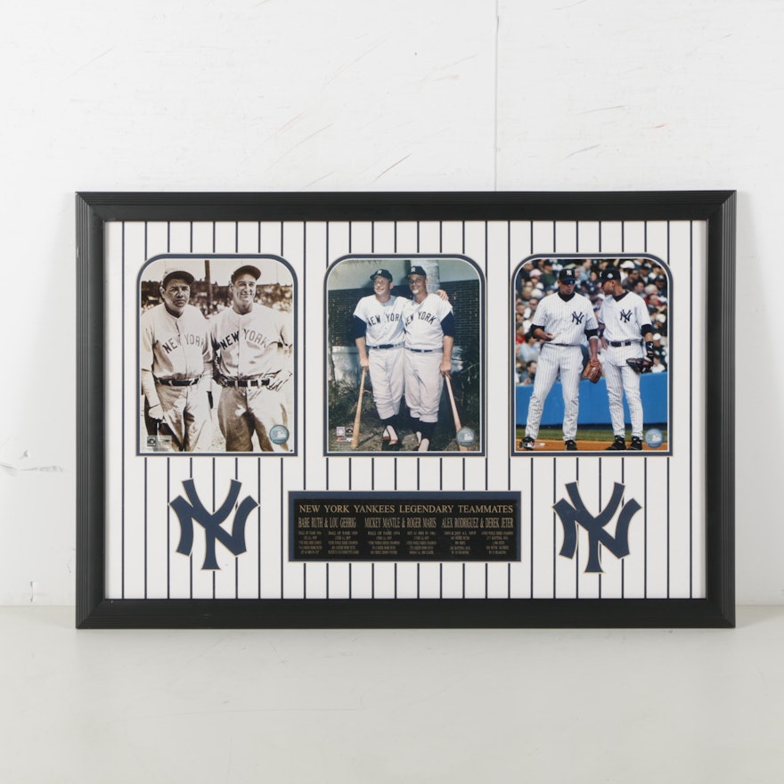 New York Yankees Legendary Teammates Plaque