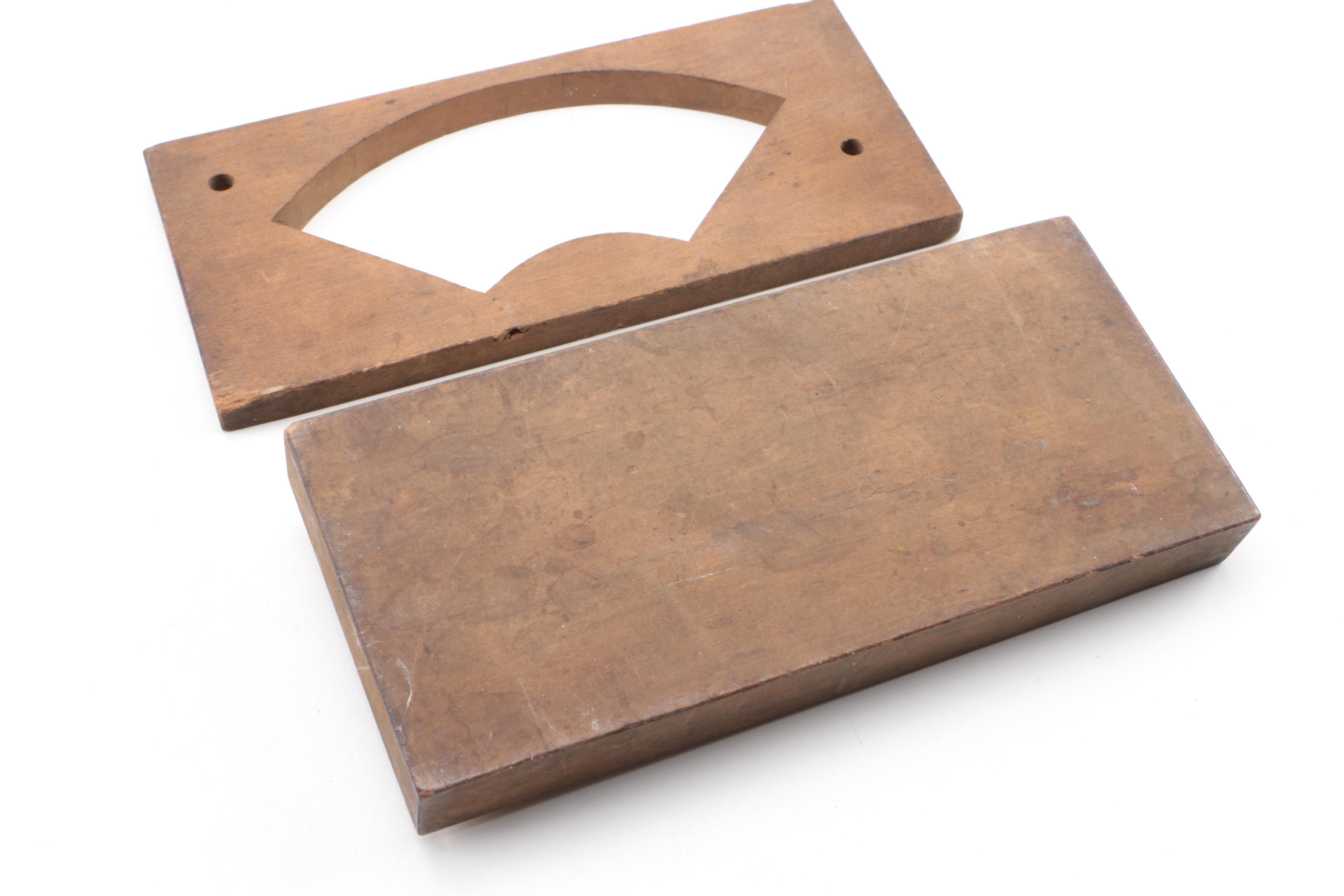 Vintage Japanese Kashigata Wooden Molds