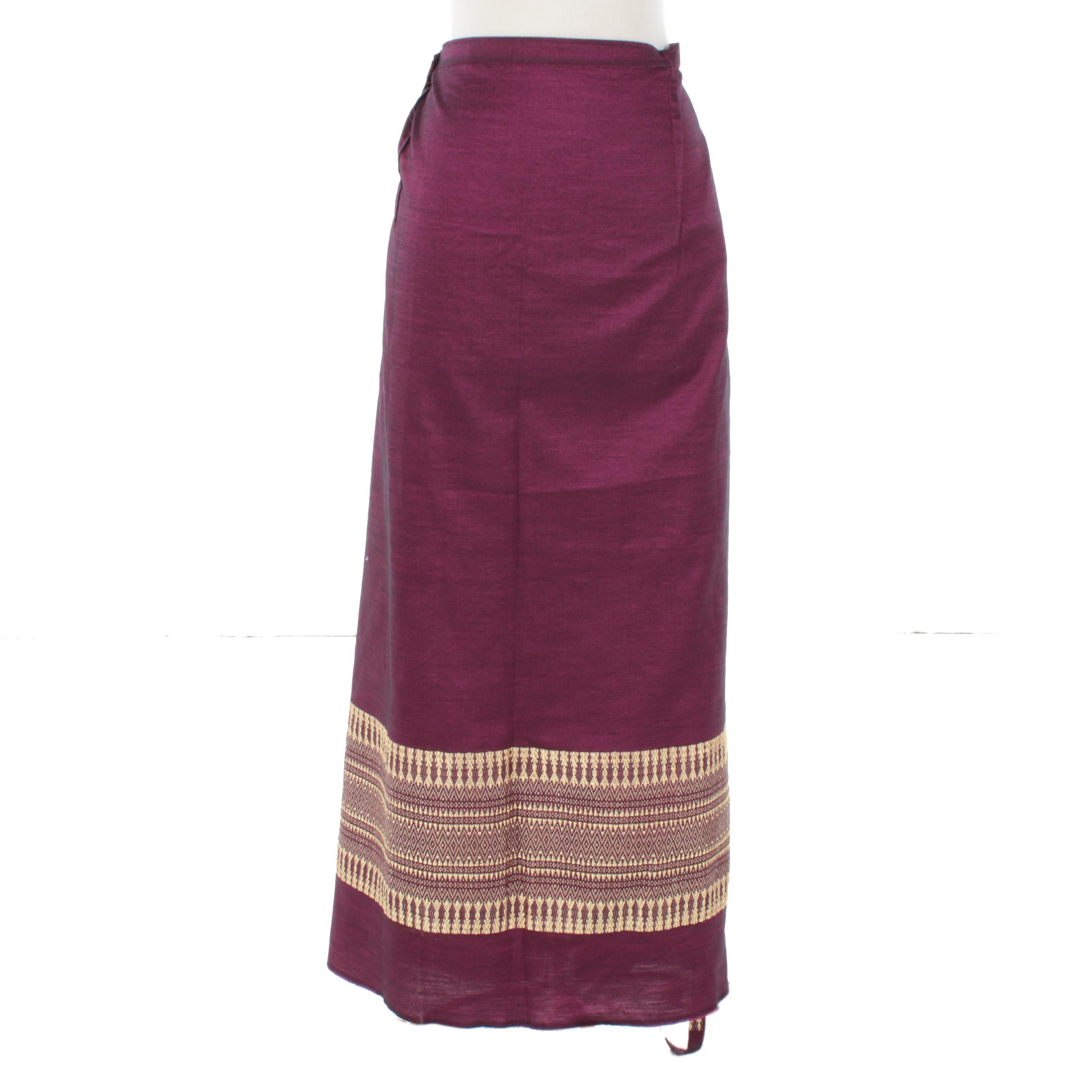Vietnamese Silk Wrap Skirt