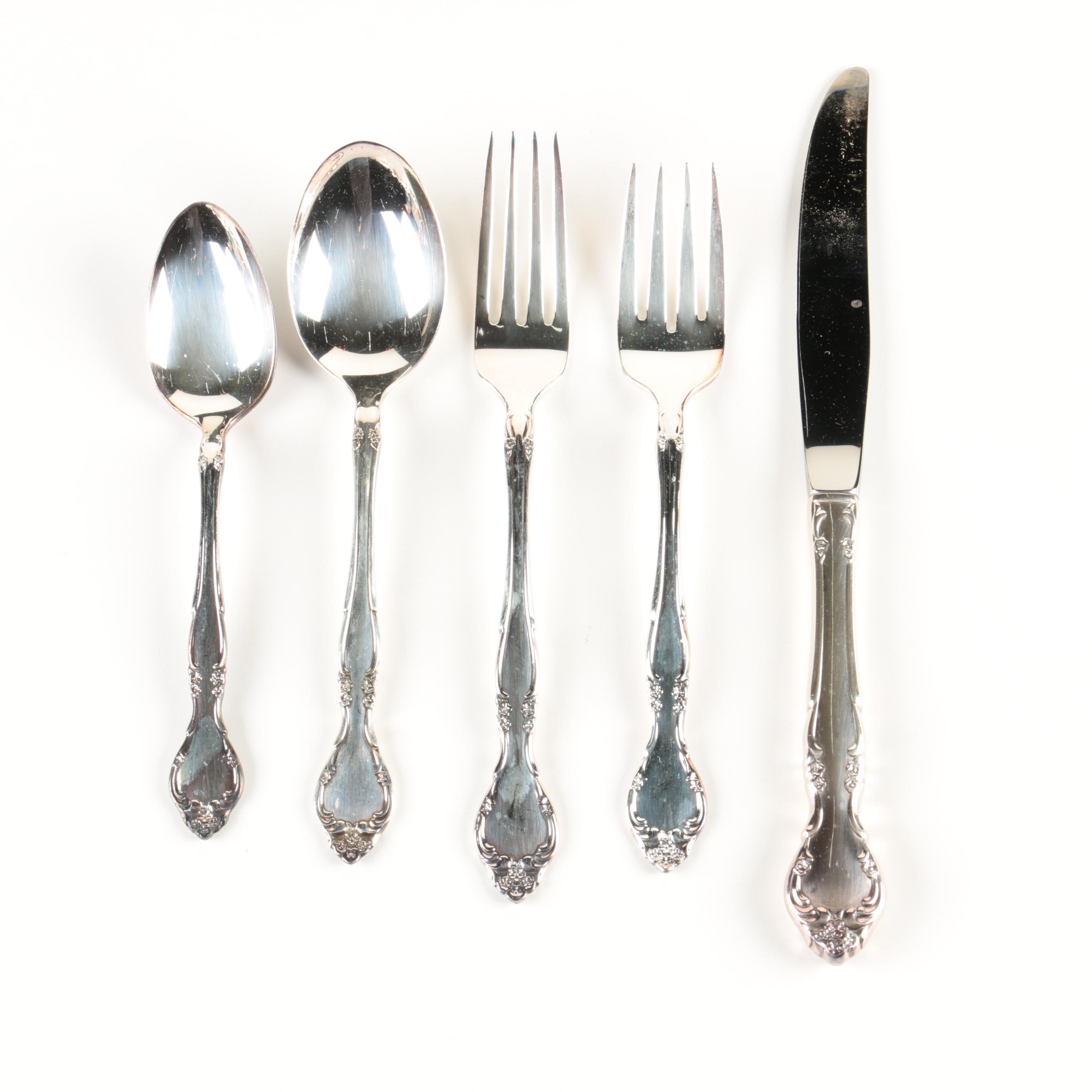 Oneida Community "Affection" Silver Plate Flatware Set