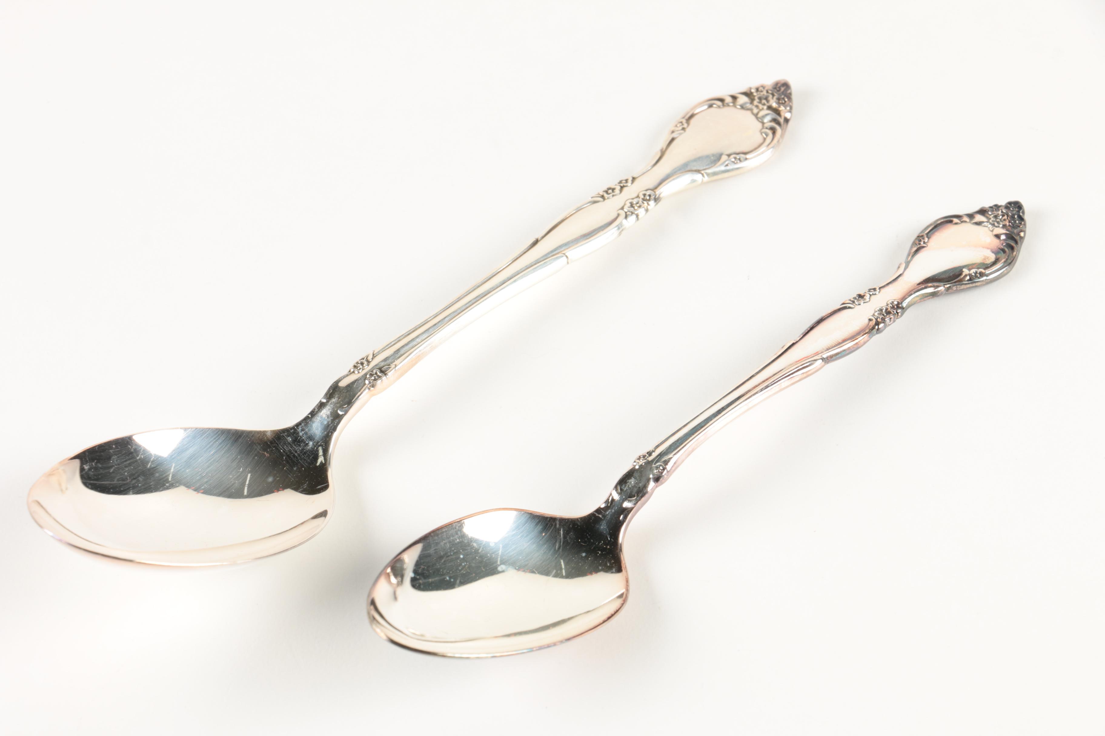 Oneida Community "Affection" Silver Plate Flatware Set