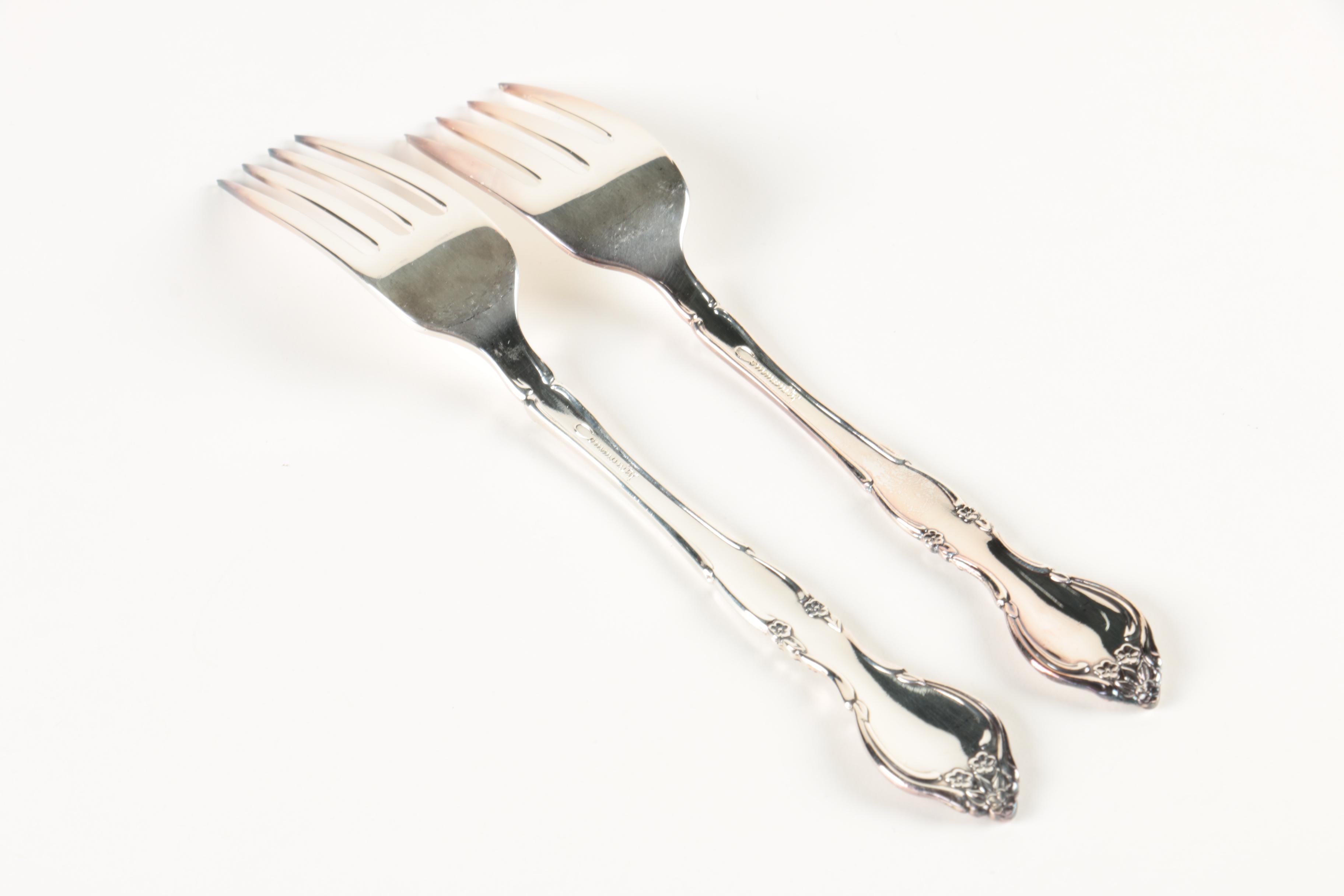 Oneida Community "Affection" Silver Plate Flatware Set