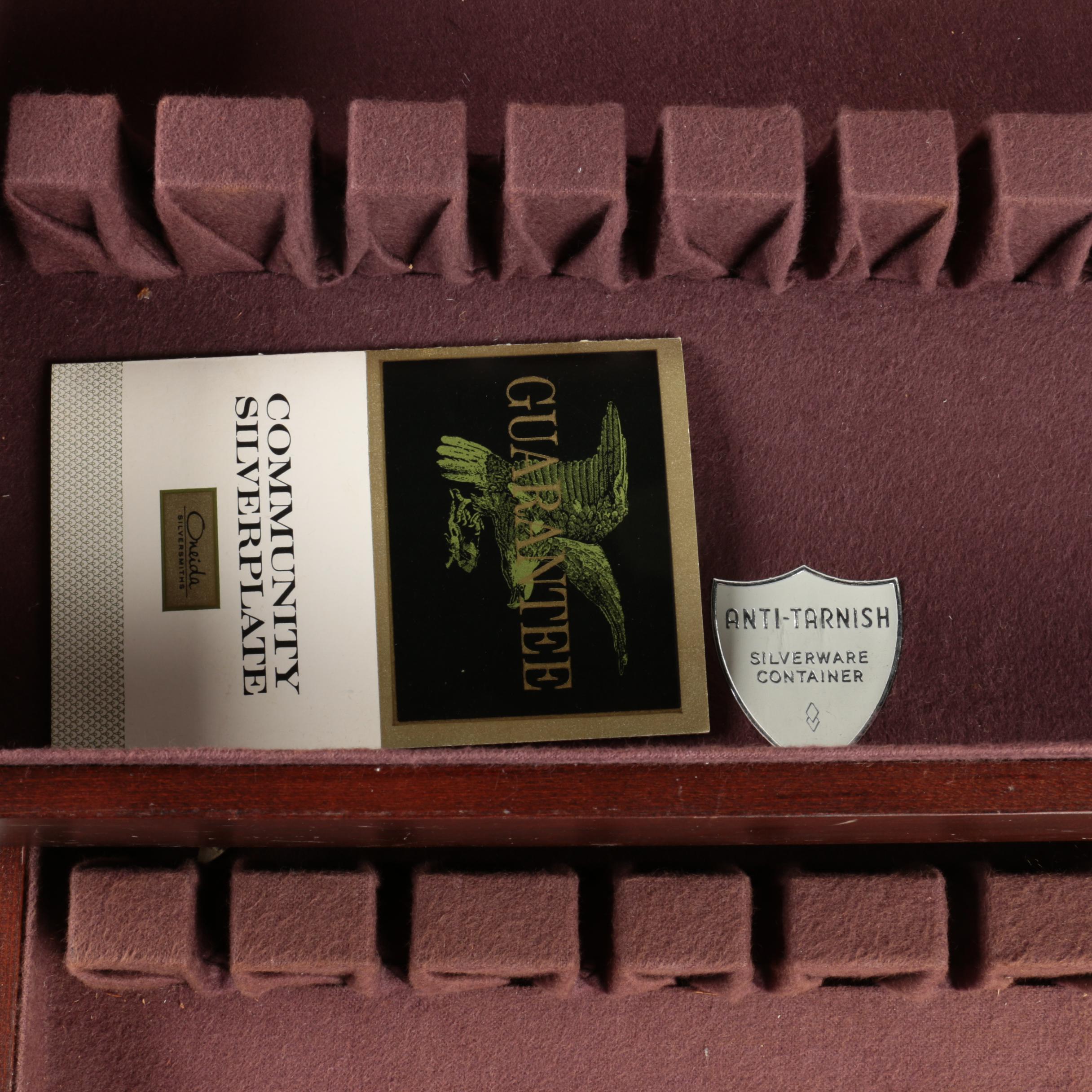 Oneida Community "Affection" Silver Plate Flatware Set