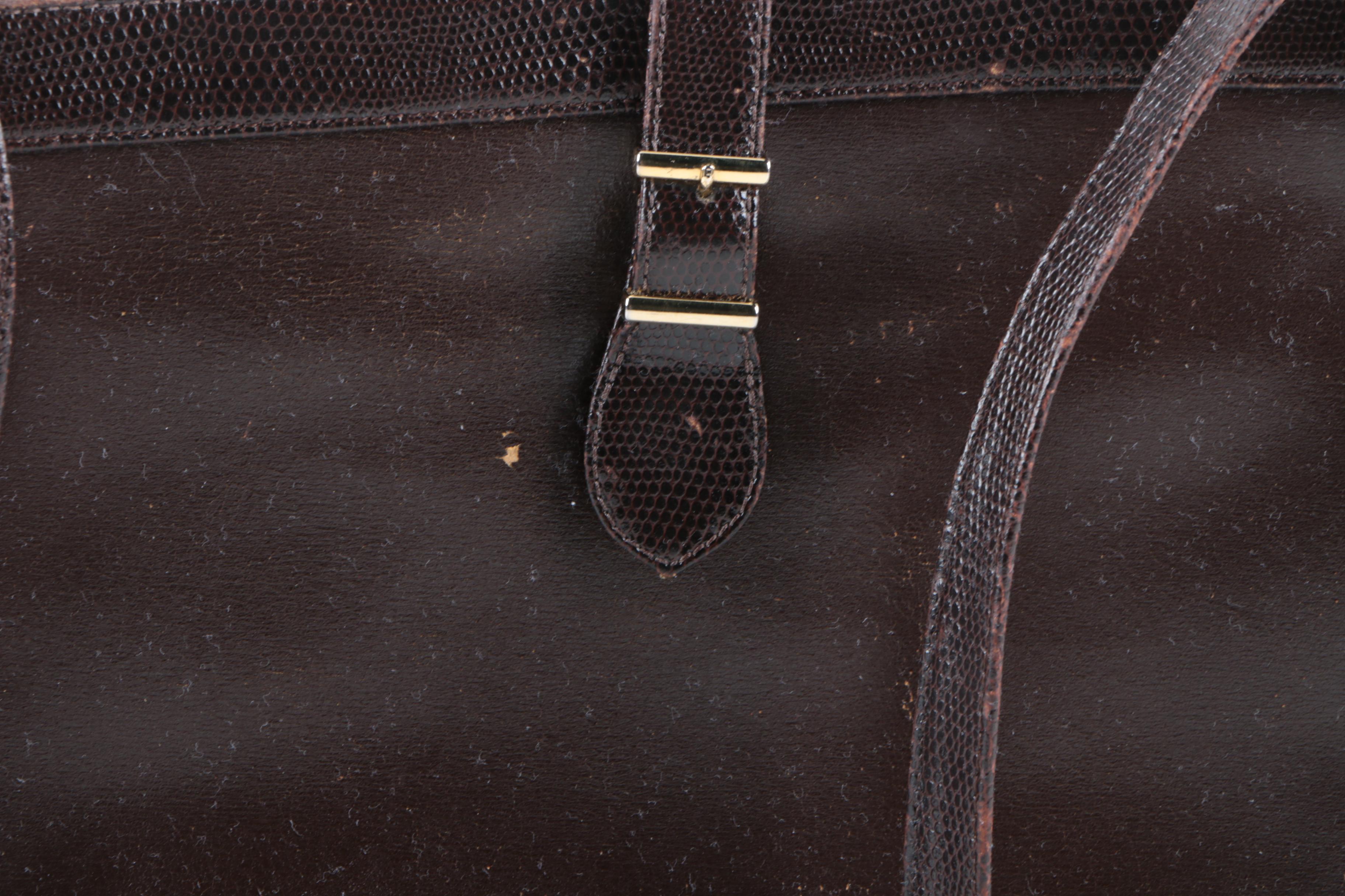 Vintage Brown Leather Givenchy Bucket Bag