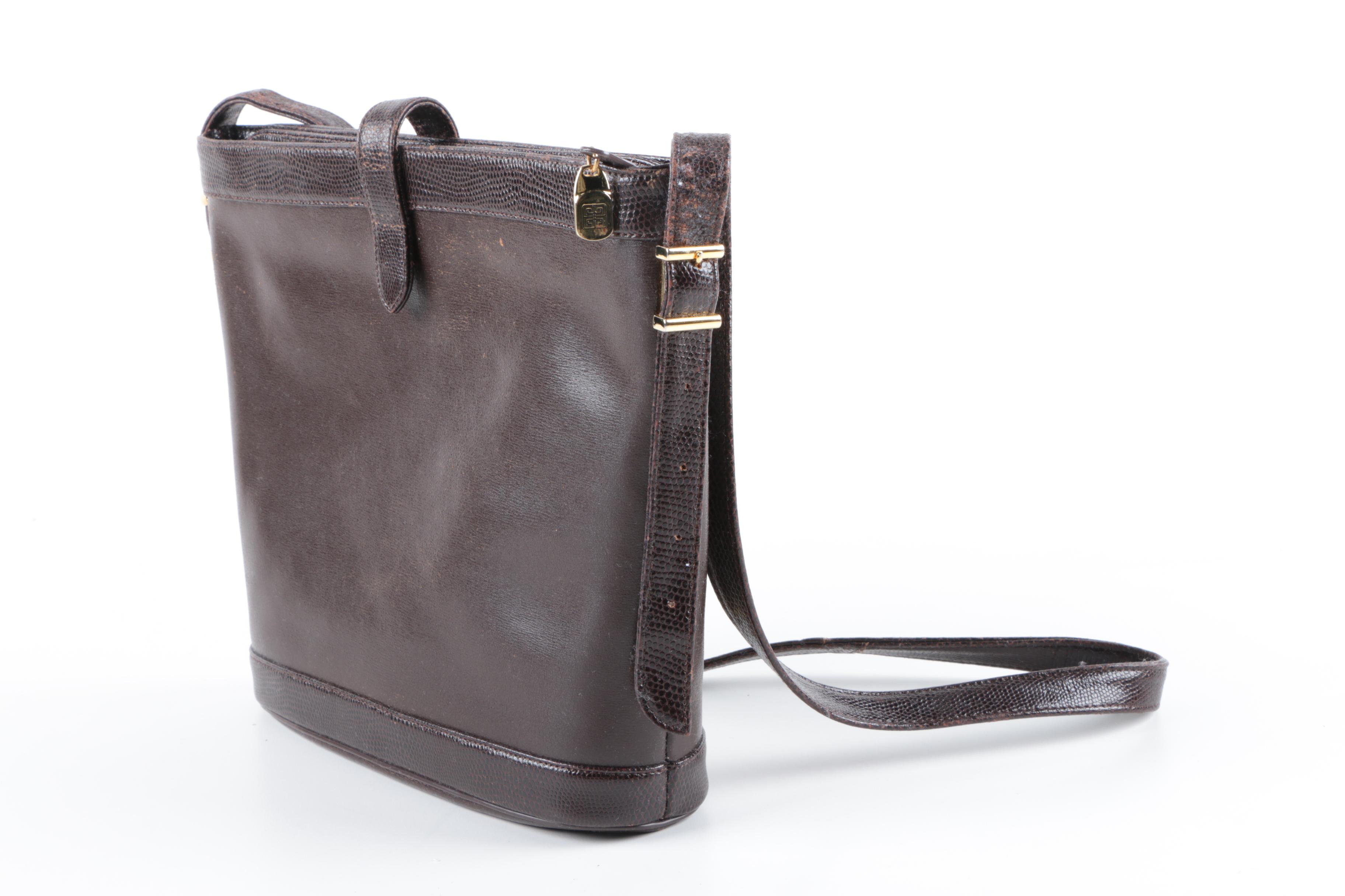 Vintage Brown Leather Givenchy Bucket Bag