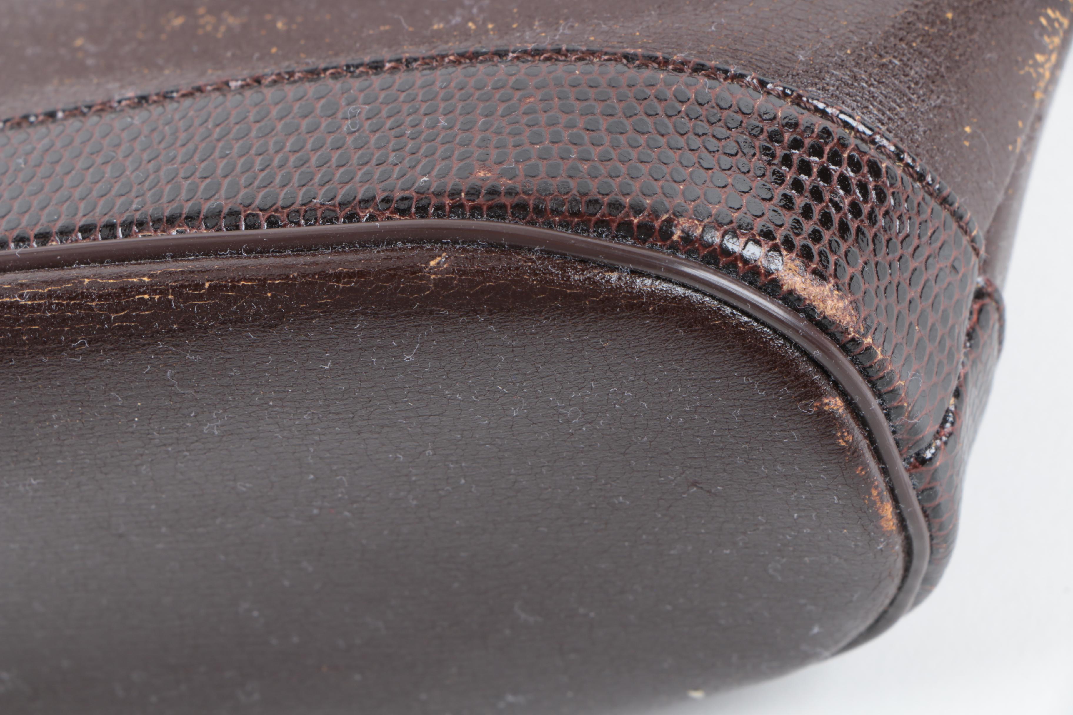 Vintage Brown Leather Givenchy Bucket Bag