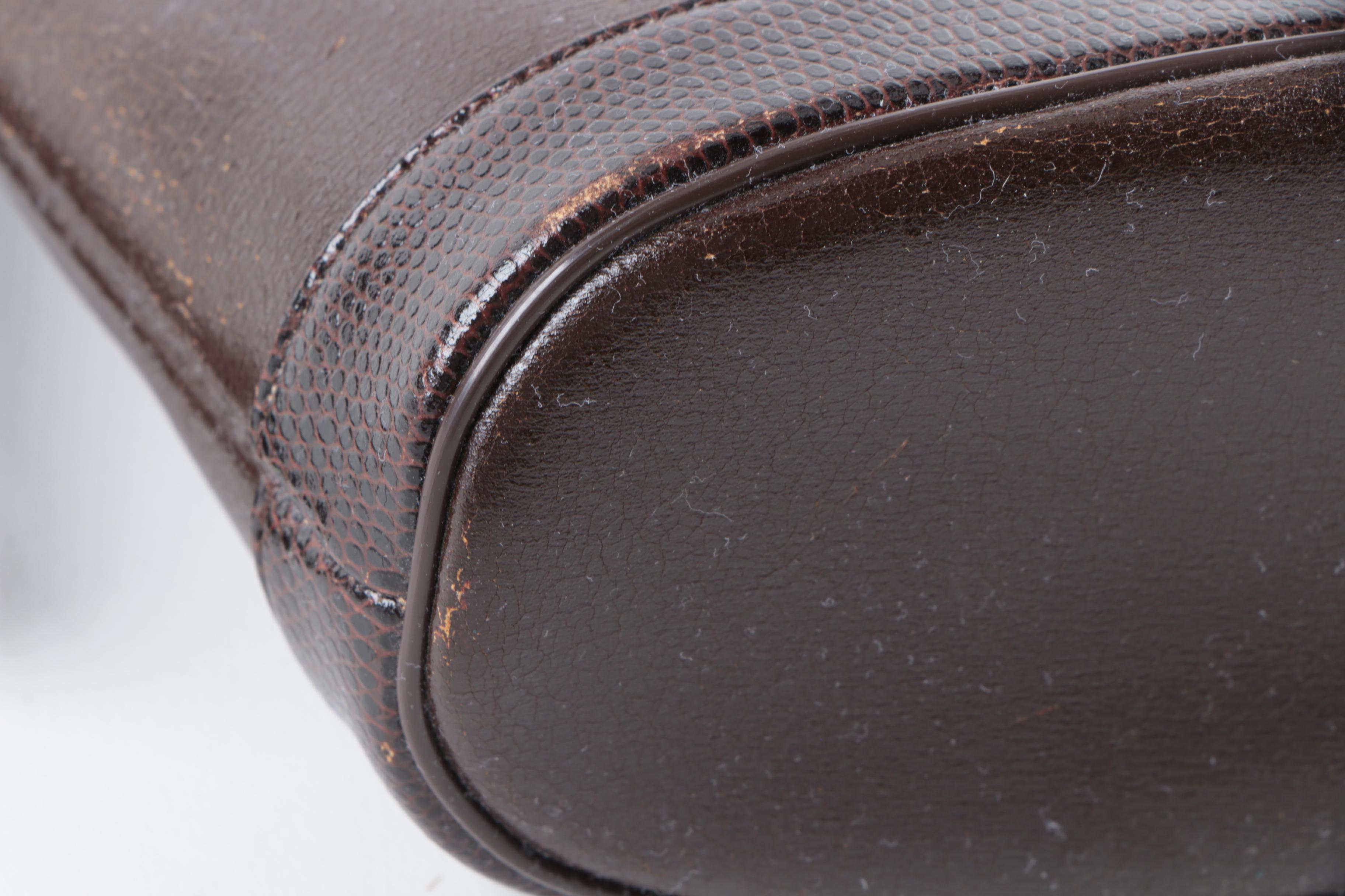 Vintage Brown Leather Givenchy Bucket Bag