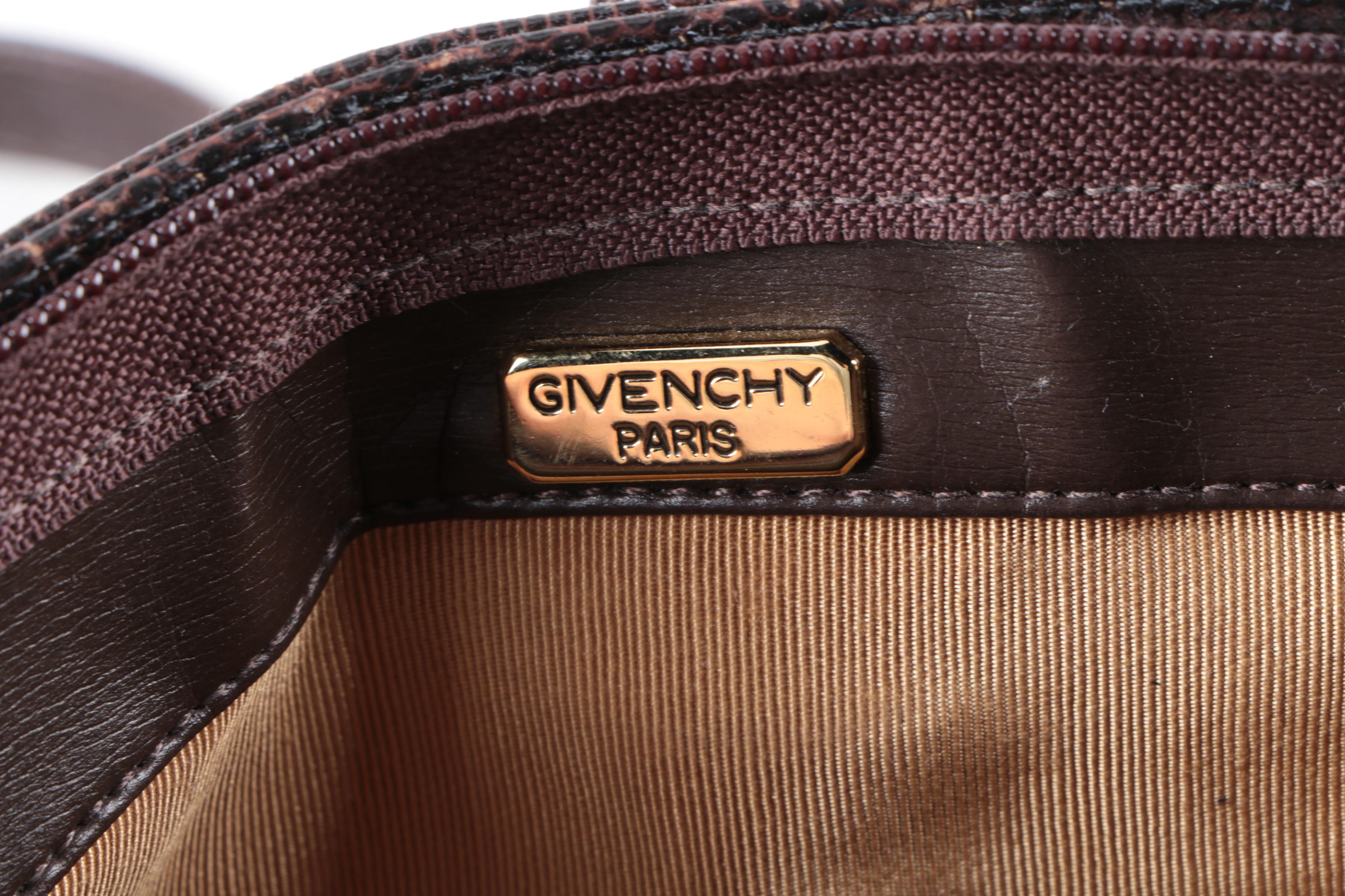 Vintage Brown Leather Givenchy Bucket Bag