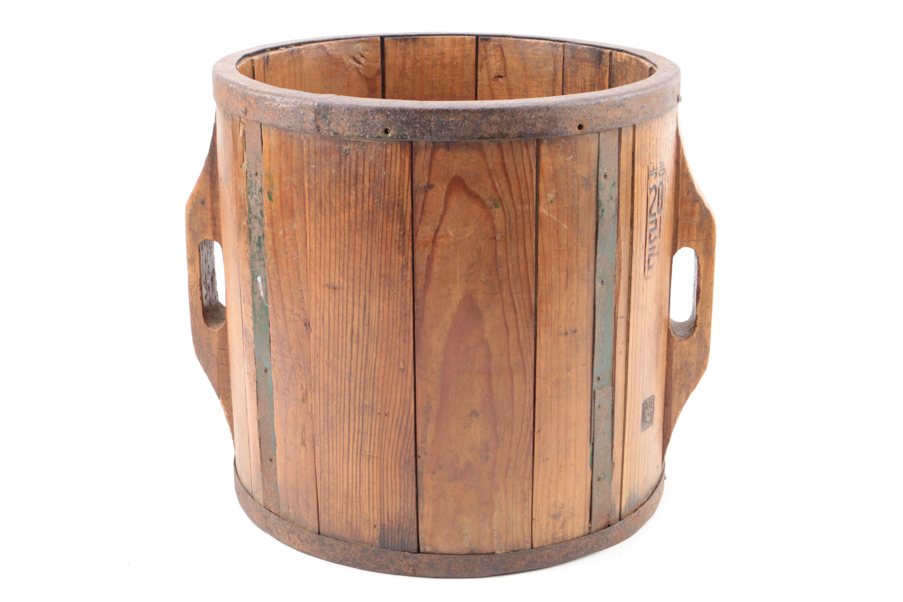 Japanese Wooden Rice Buckets
