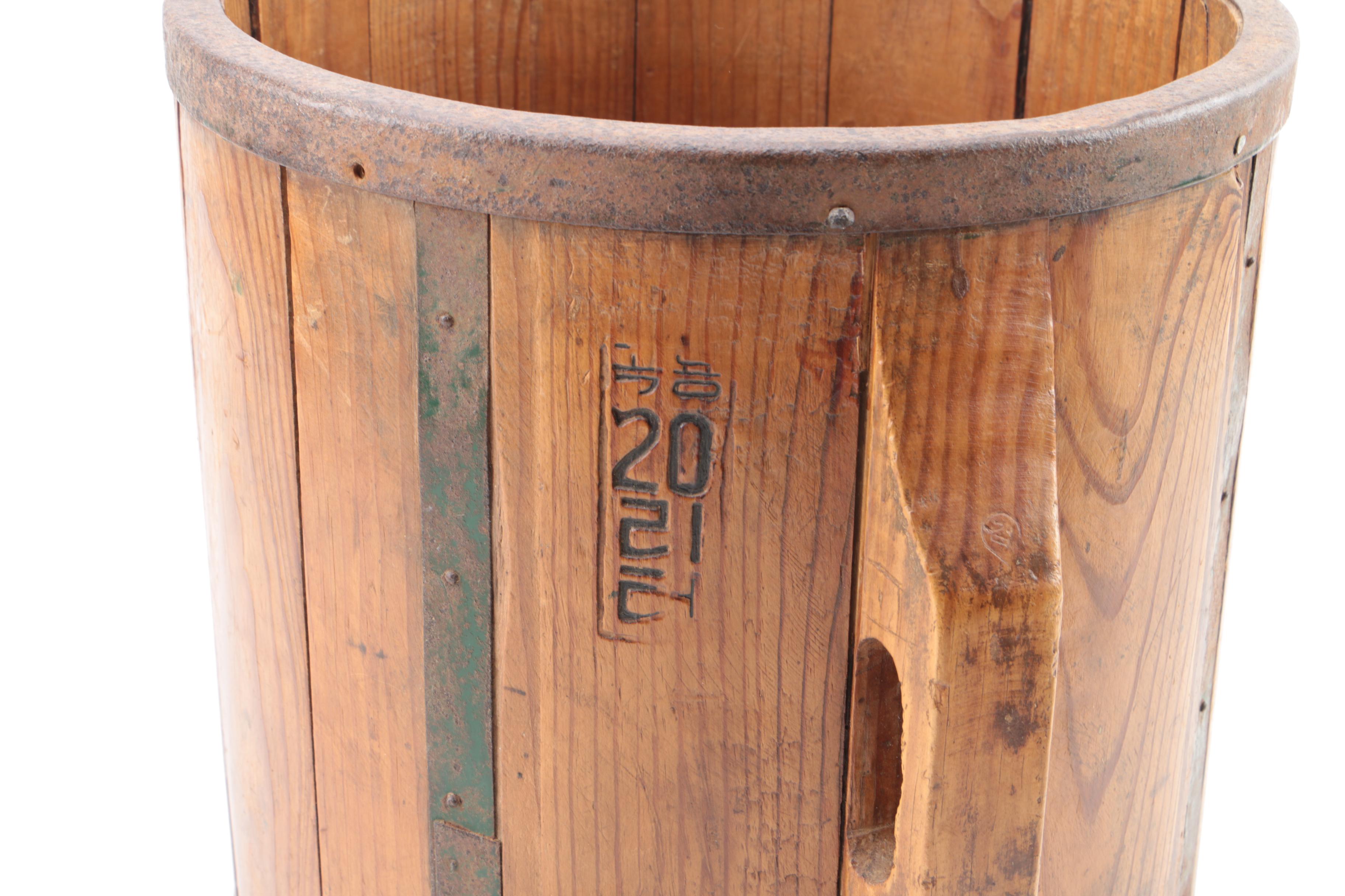 Japanese Wooden Rice Buckets