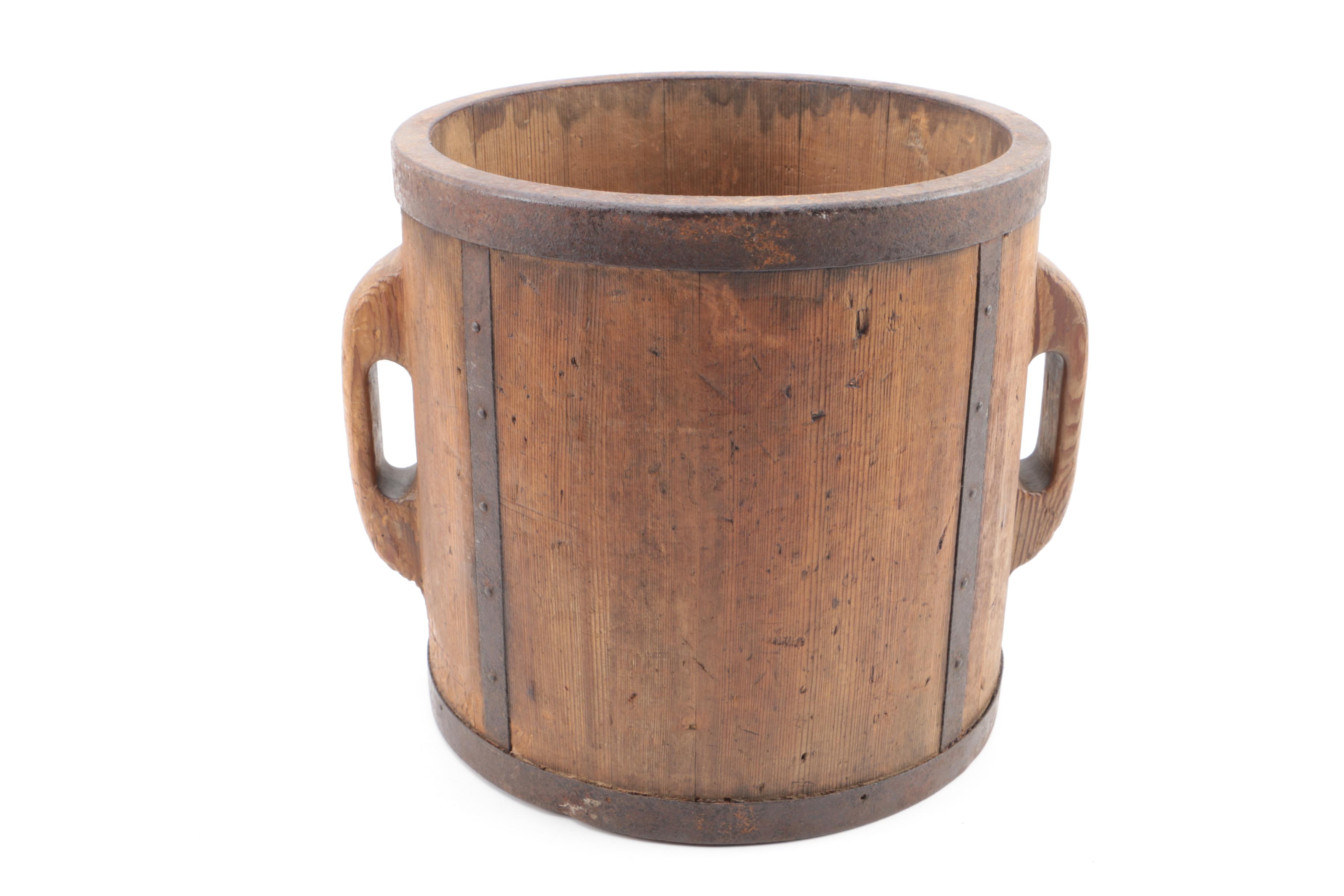 Japanese Wooden Rice Buckets