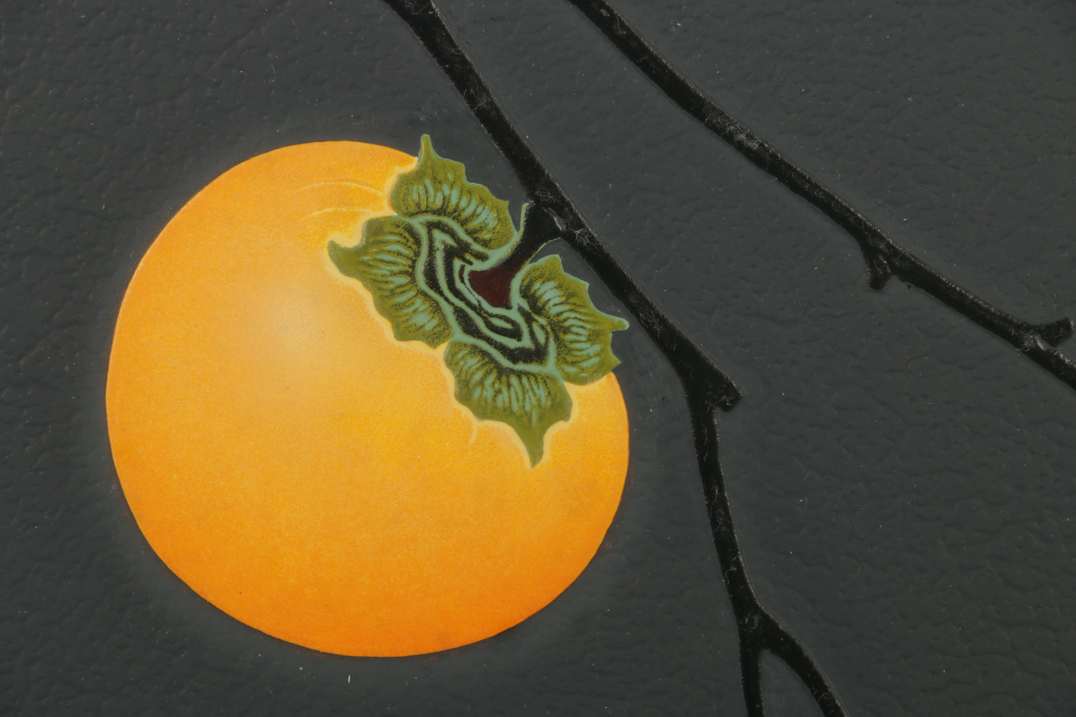 Haku Maki Woodcut Print "81-35 (Persimmon)"