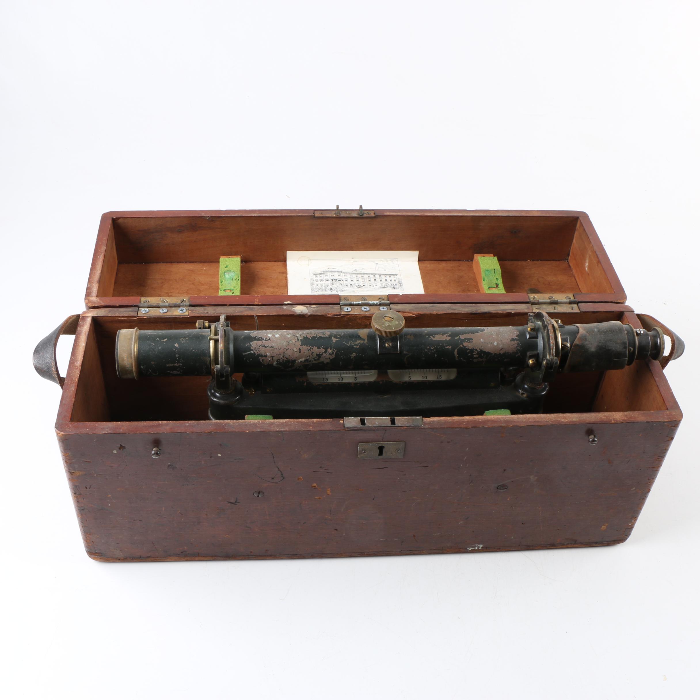 Antique Buff & Buff Manufacturing Company Surveyor Transit Instrument