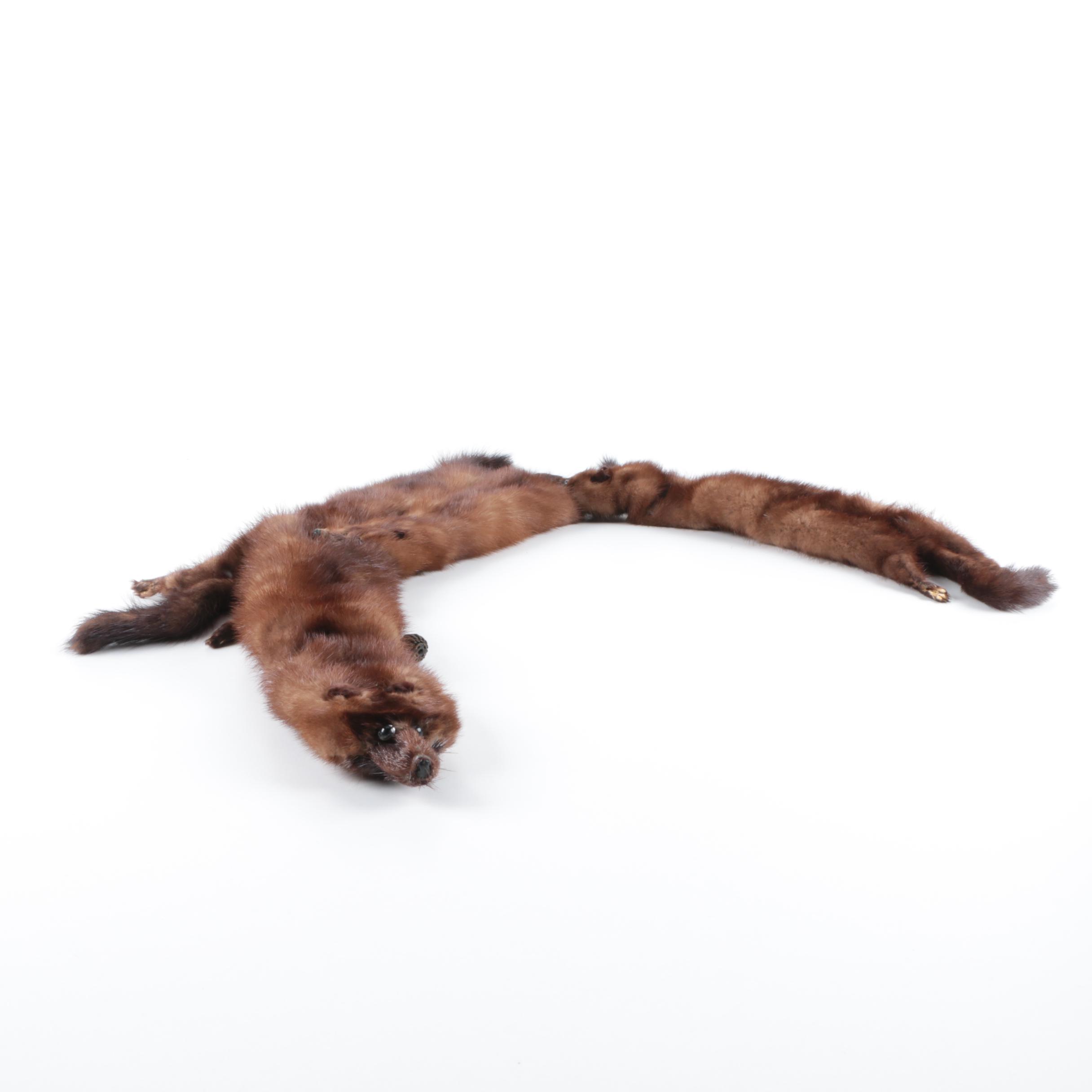 Vintage Full Pelt Mink Fur Stole