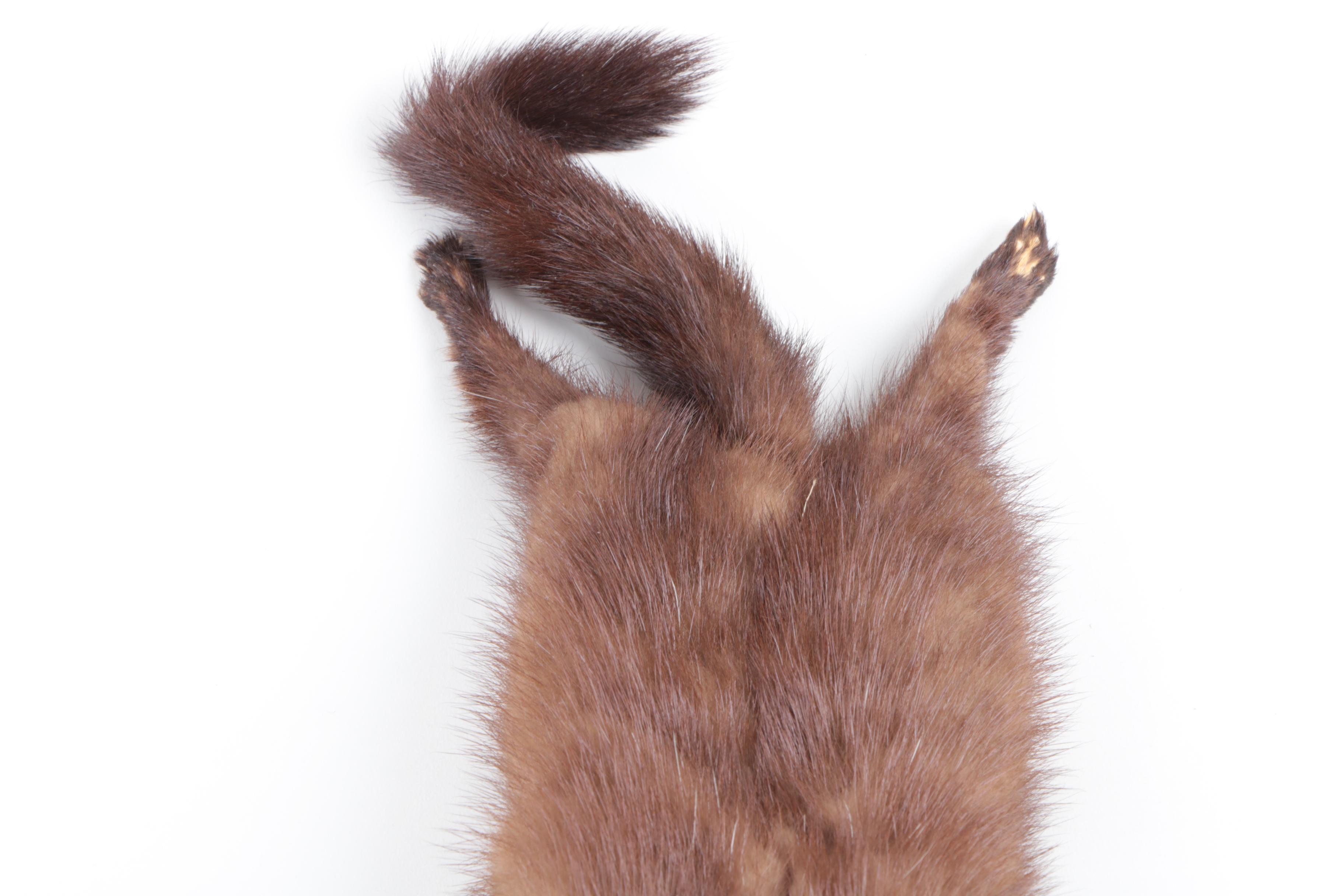 Vintage Full Pelt Mink Fur Stole