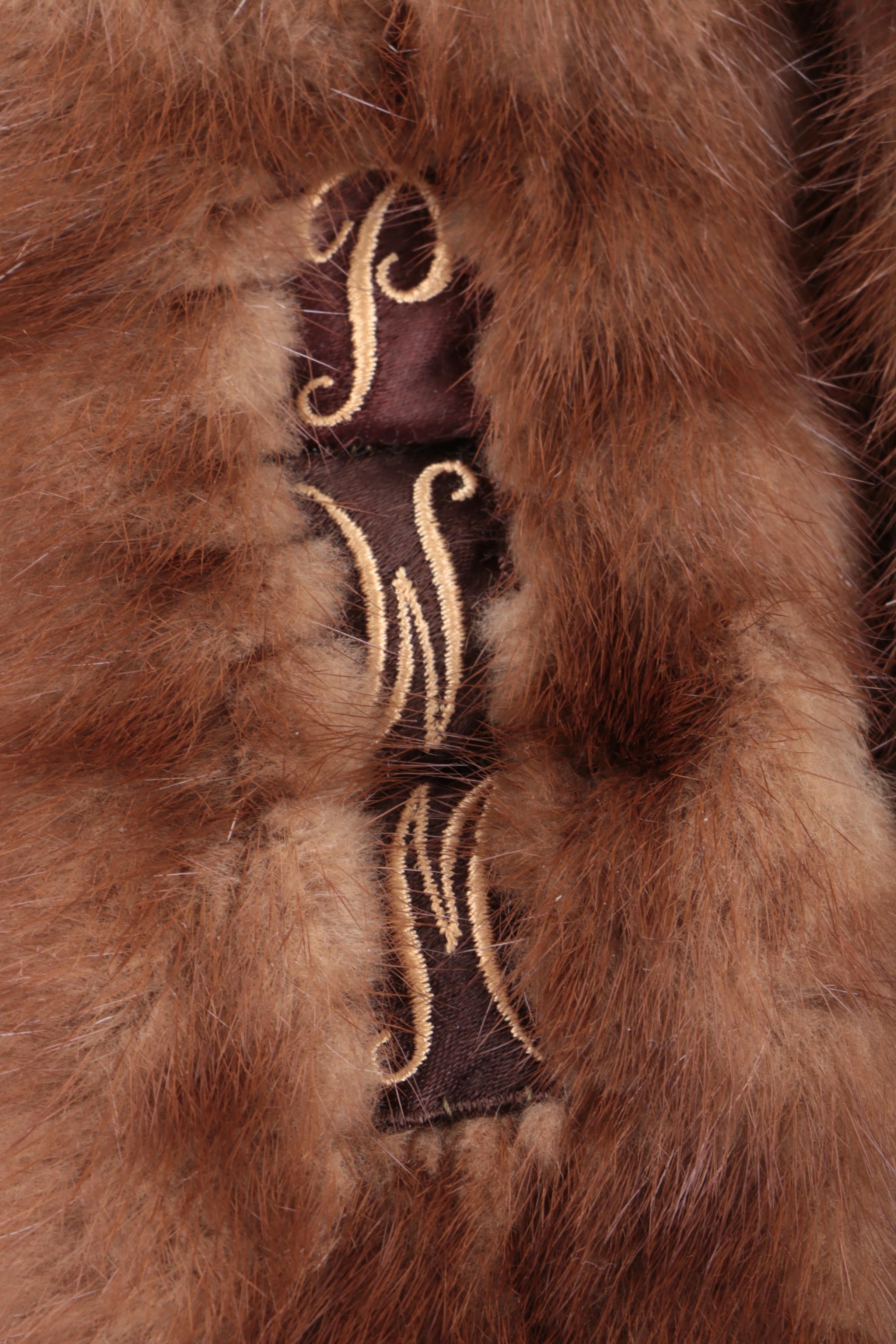 Vintage Full Pelt Mink Fur Stole