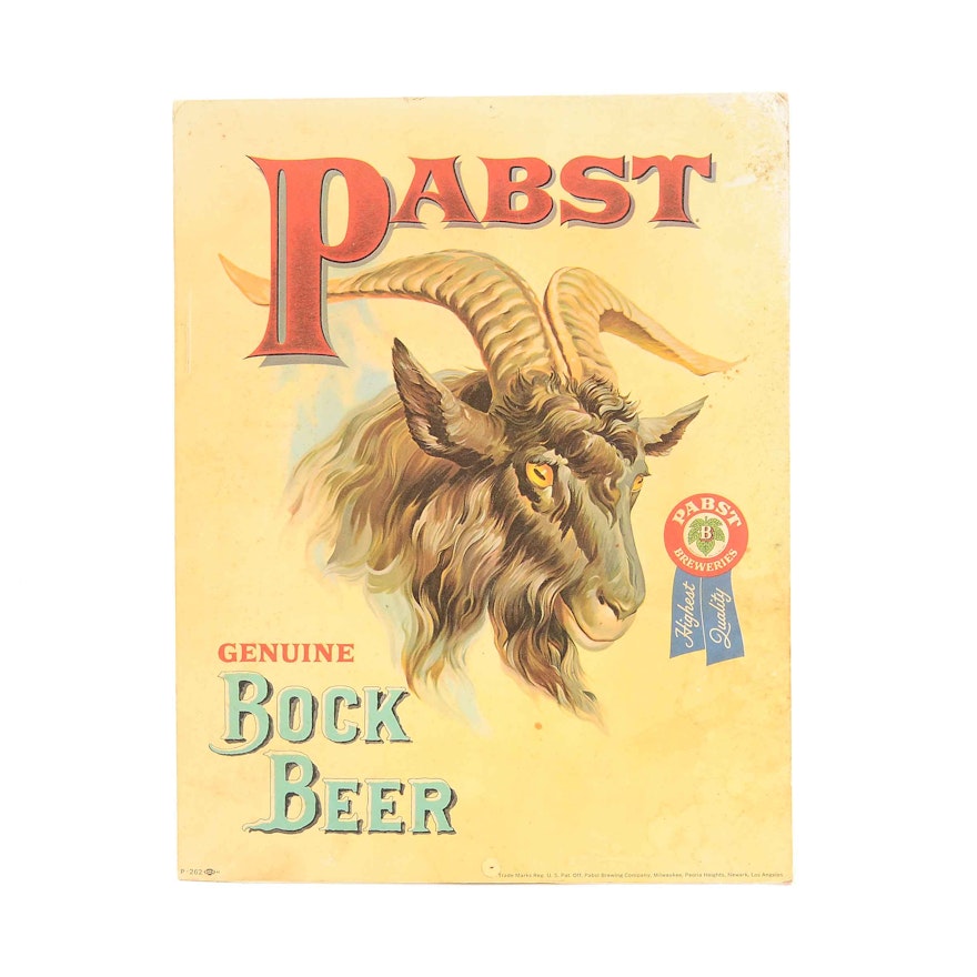 Pabst Bock Beer Sign