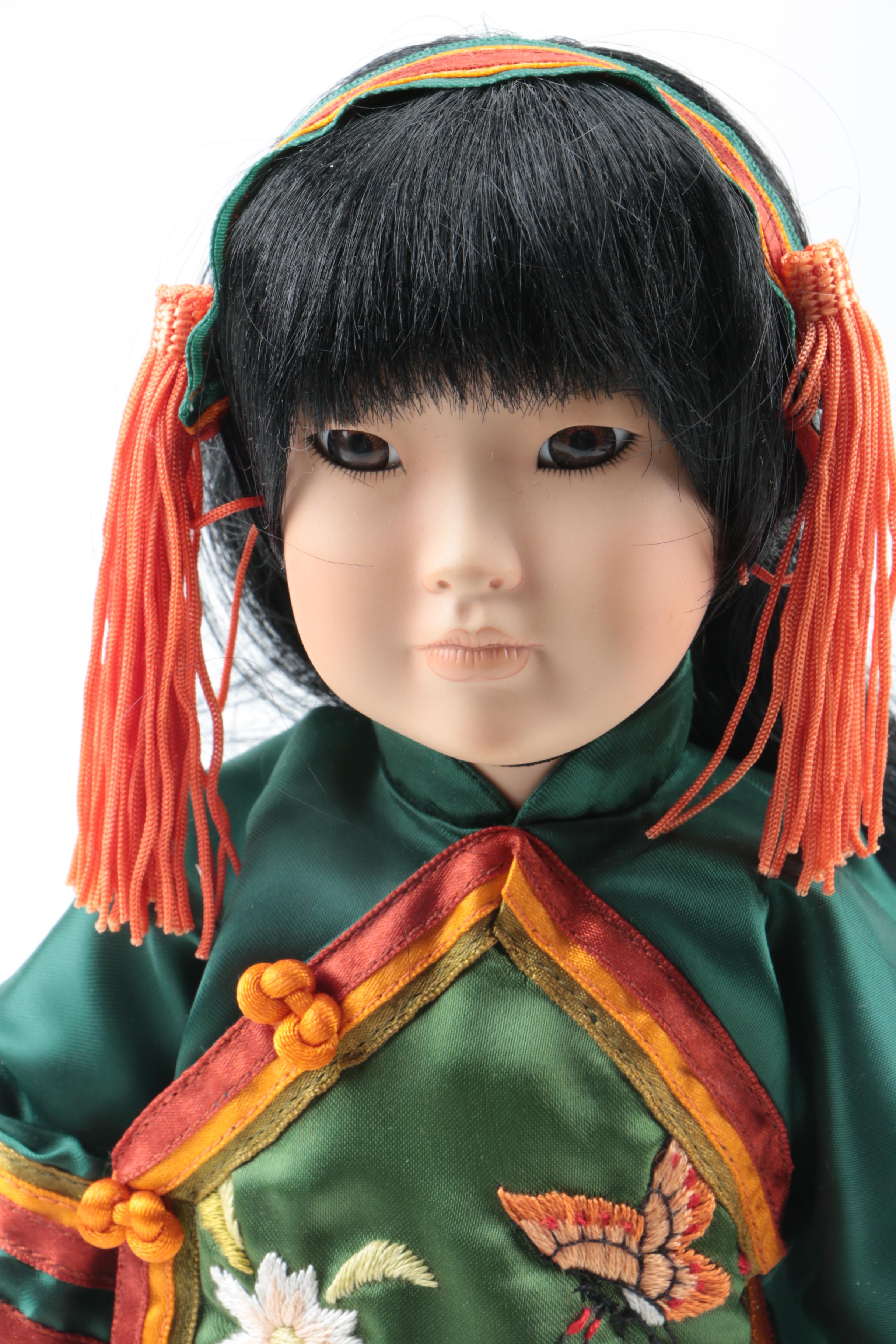 Georgetown Collection "Lian Ying" Porcelain Doll by Linda Mason