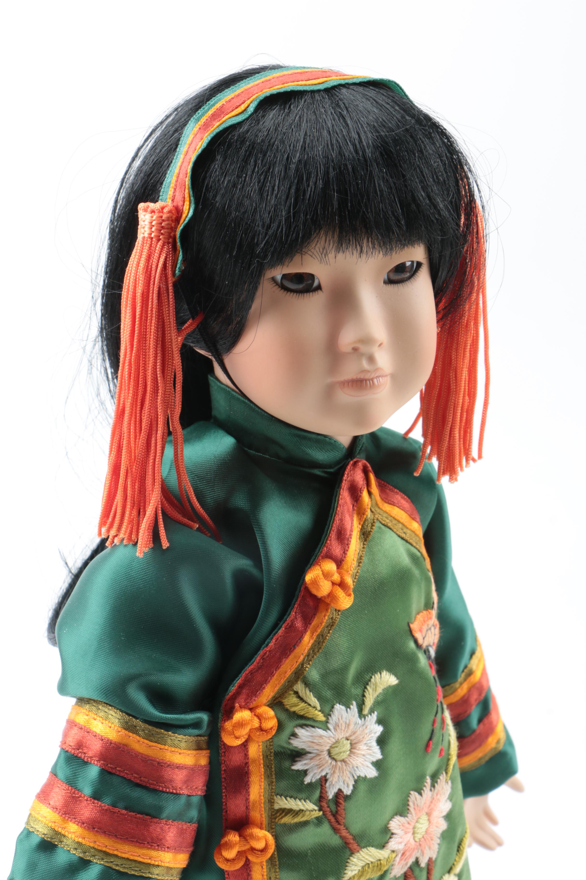 Georgetown Collection "Lian Ying" Porcelain Doll by Linda Mason