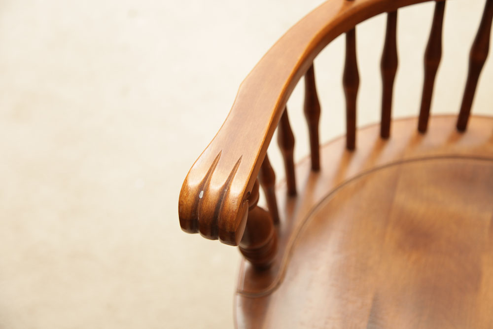 Vintage Dining Table with Chairs by Nichols and Stone
