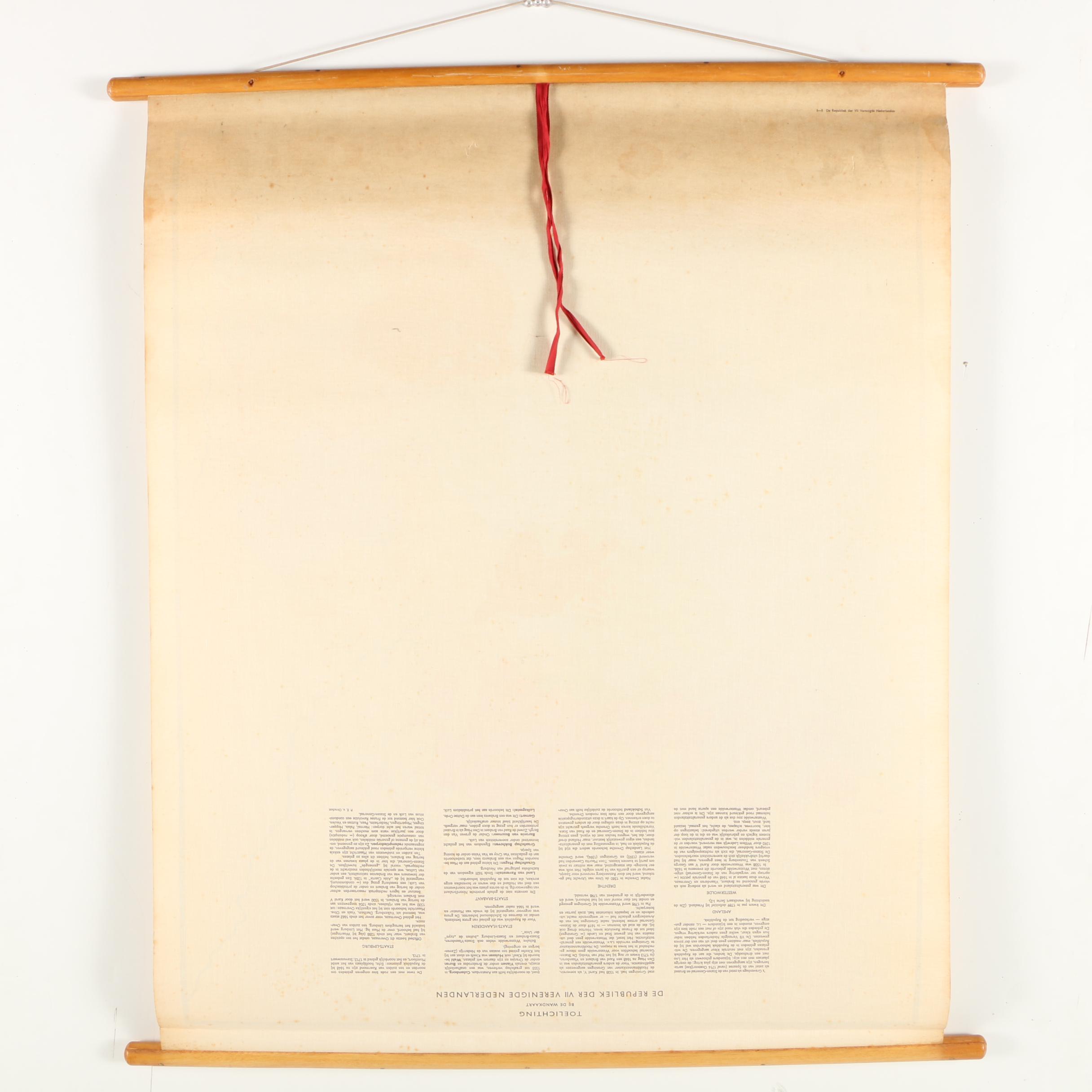 Dutch Language School Roll-Down Map of the Netherlands